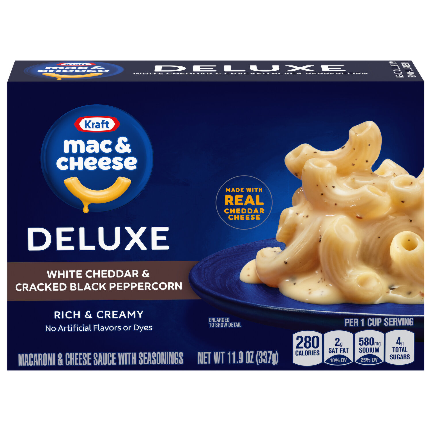 Kraft Deluxe Macaroni & Cheese Dinner, Four Cheese - 14 oz