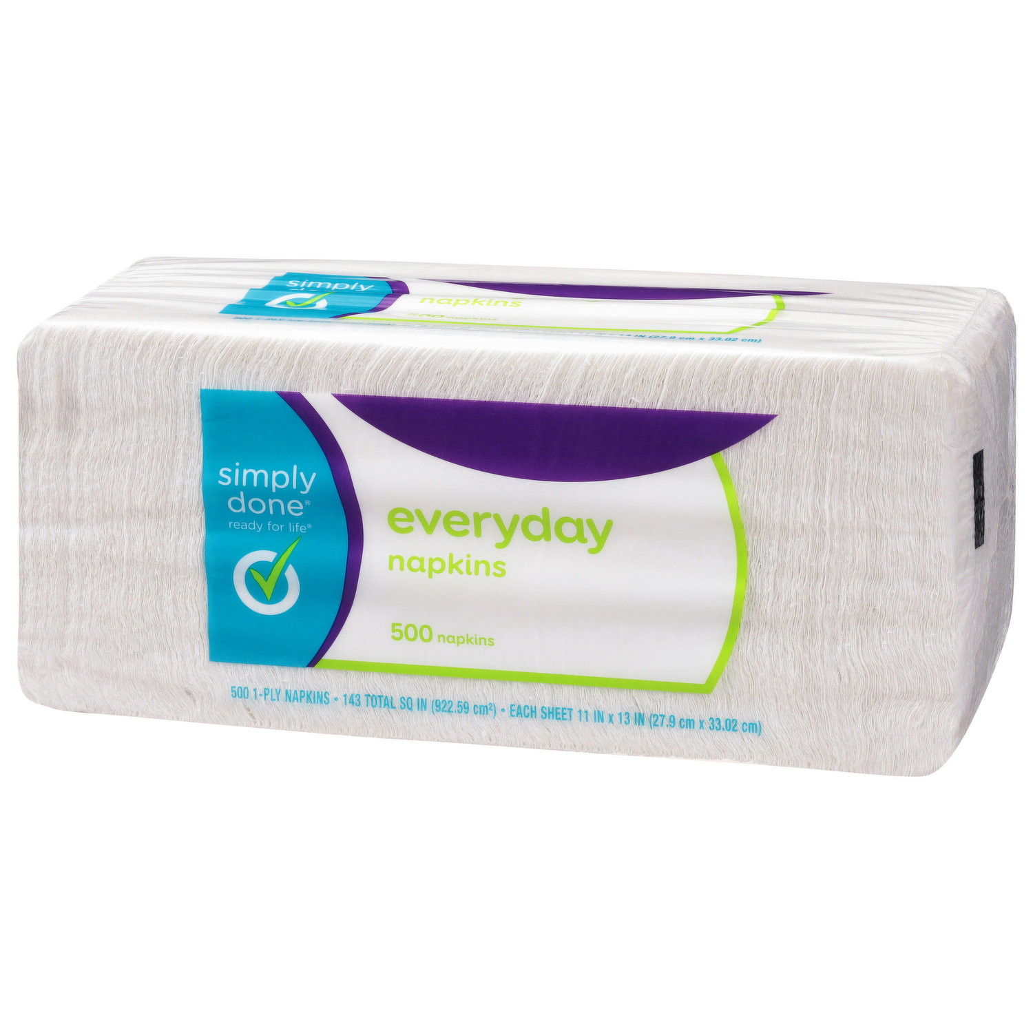 Simply Done Napkins, Everyday, 1-Ply - Super 1 Foods