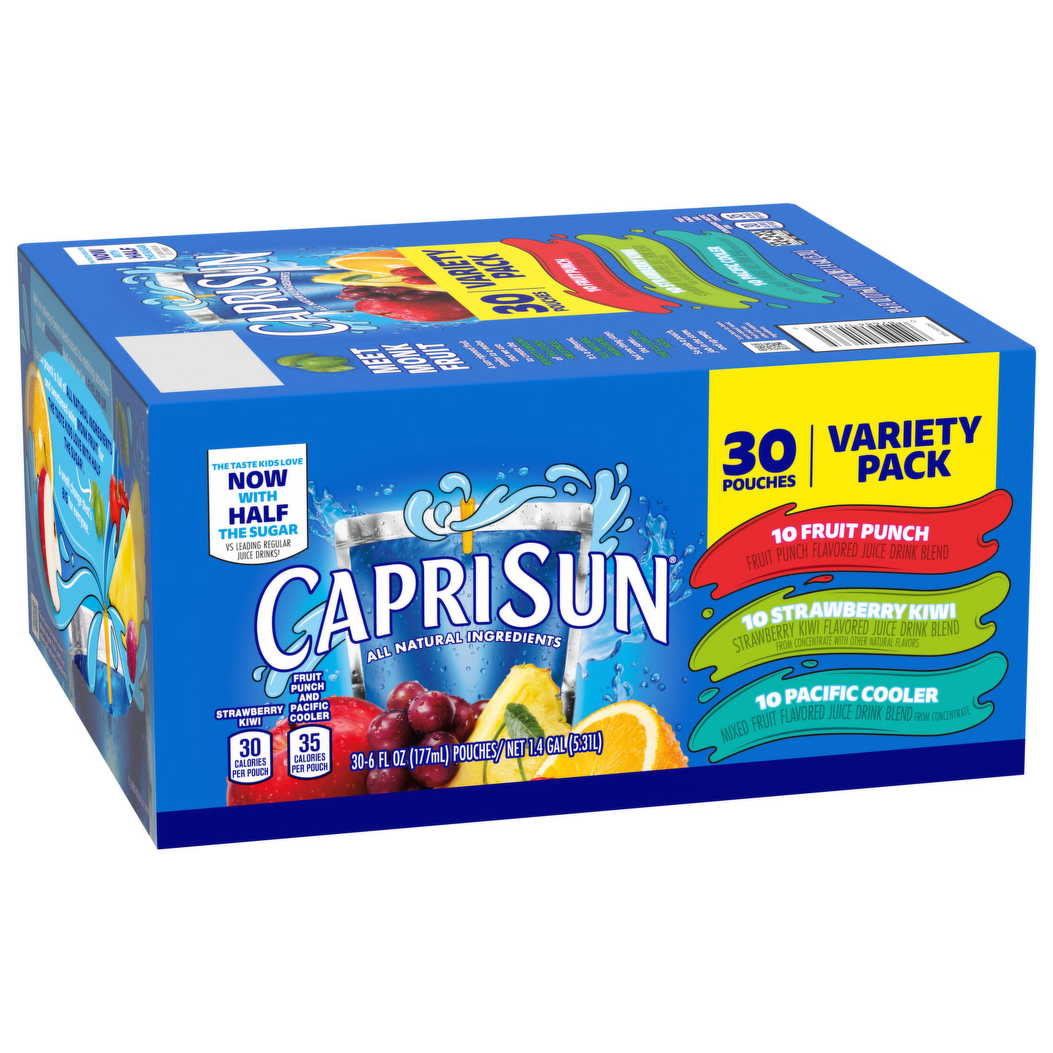 Save on Capri Sun Juice Drink Pouches Strawberry Kiwi All Natural - 30 pk  Order Online Delivery