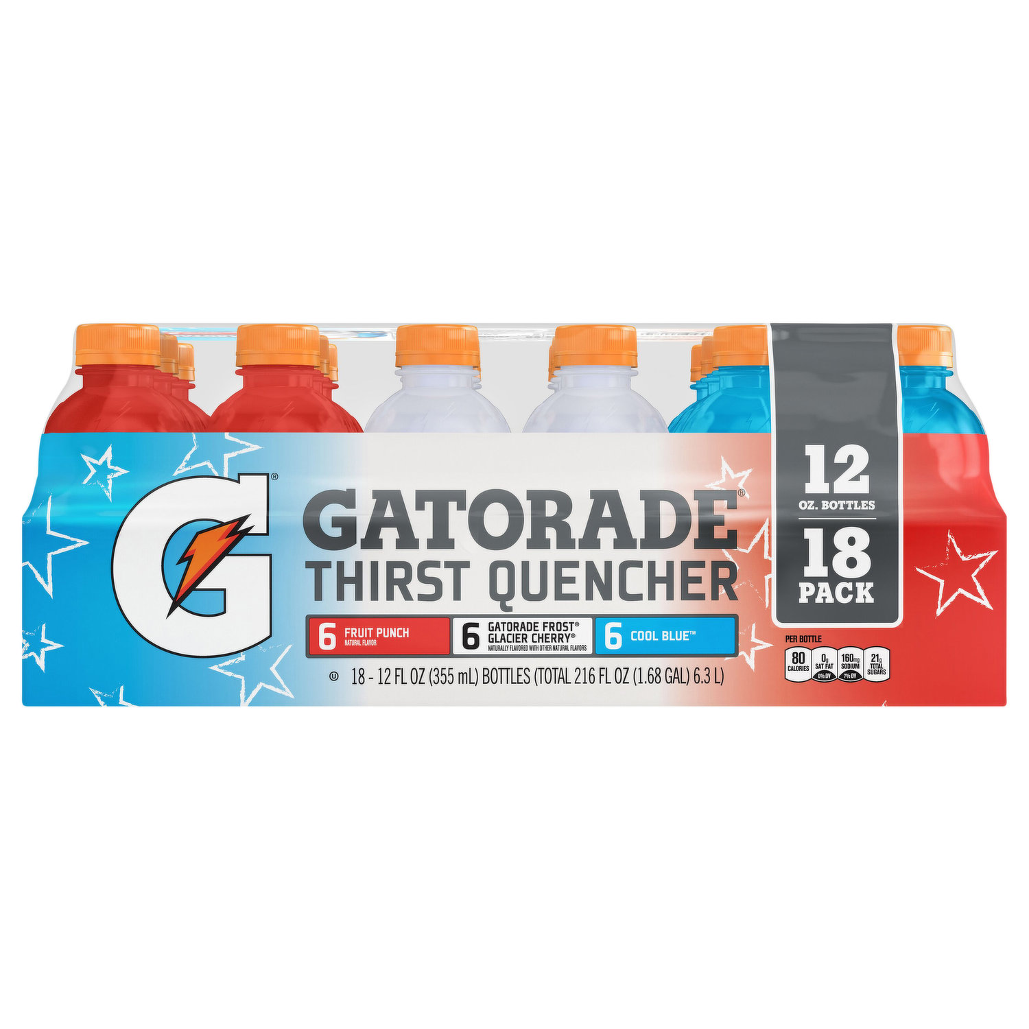 Gatorade, Cool Blue, Bottles (Pack of 8)