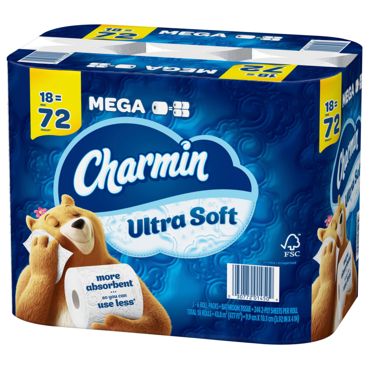 Charmin Ultra Gentle Mega Rolls Toilet Paper Tissue, 6 rolls - Foods Co.