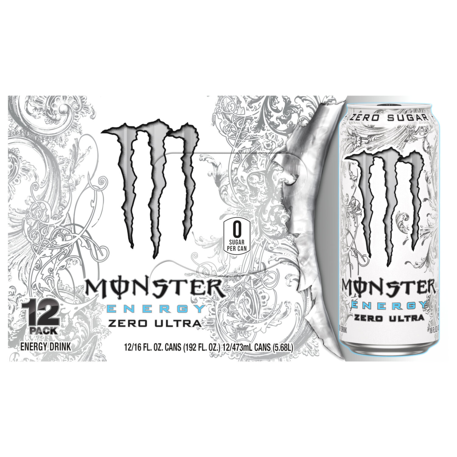 Monster Energy, Ultra Peachy Keen, Sugar Free Energy Drink, 12 fl oz, 6pk