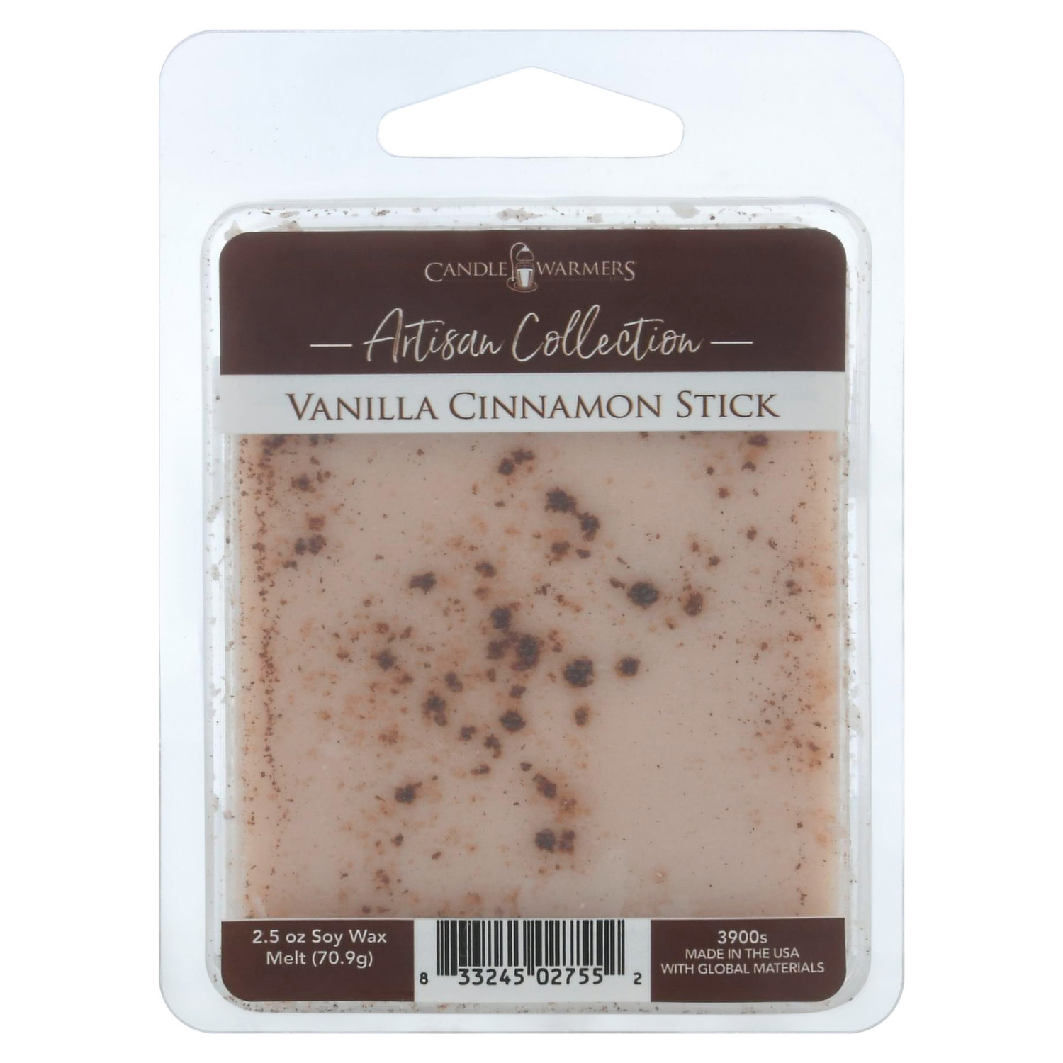 Candle Warmers Artisan Collection Soy Wax Melt, Cinnamon Churro - 2.5 oz