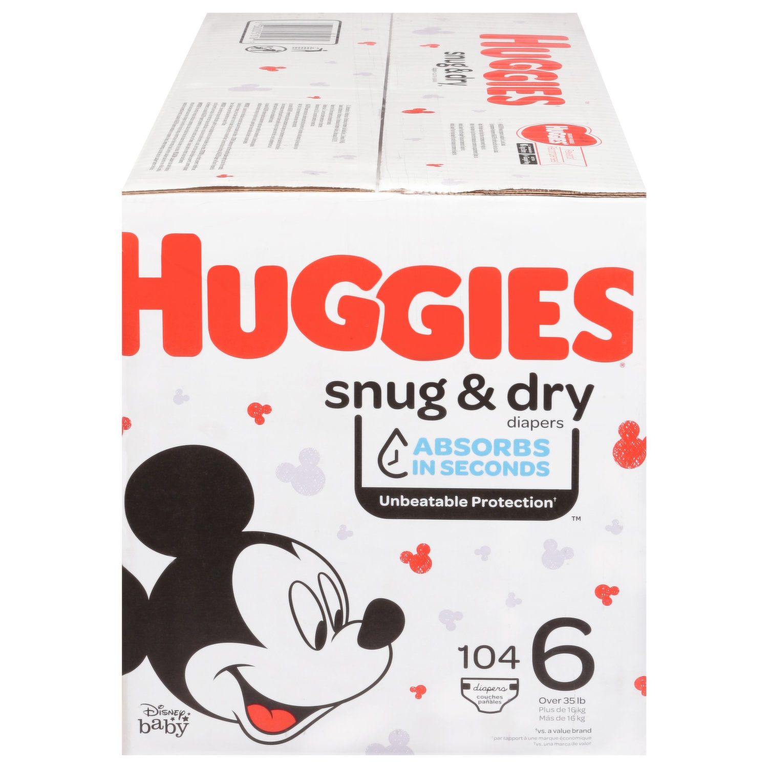 Huggies Snug & Dry Diapers, Disney Baby, 6 (Over 35 lb) - 19 diapers