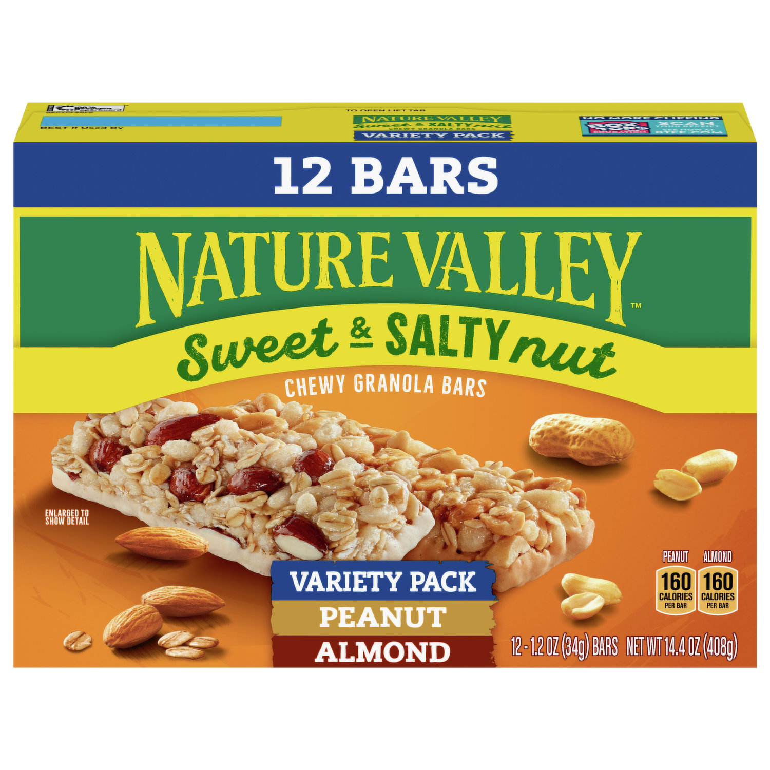 Nature Valley 5 Pack Protein Peanut Almond & Dark Chocolate Chewy