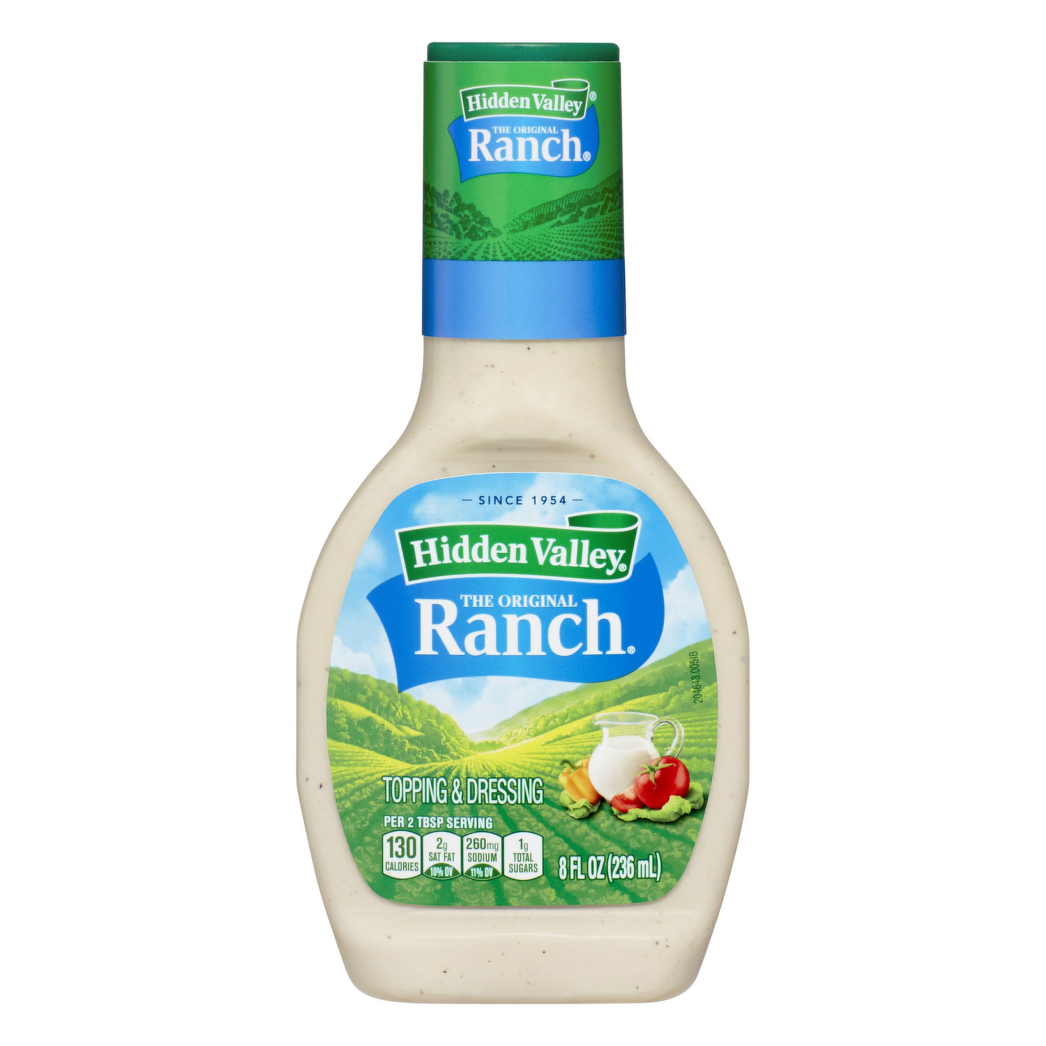 Hidden Valley Gluten Free Cucumber Ranch Salad Dressing & Topping, 16 oz  Bottle 