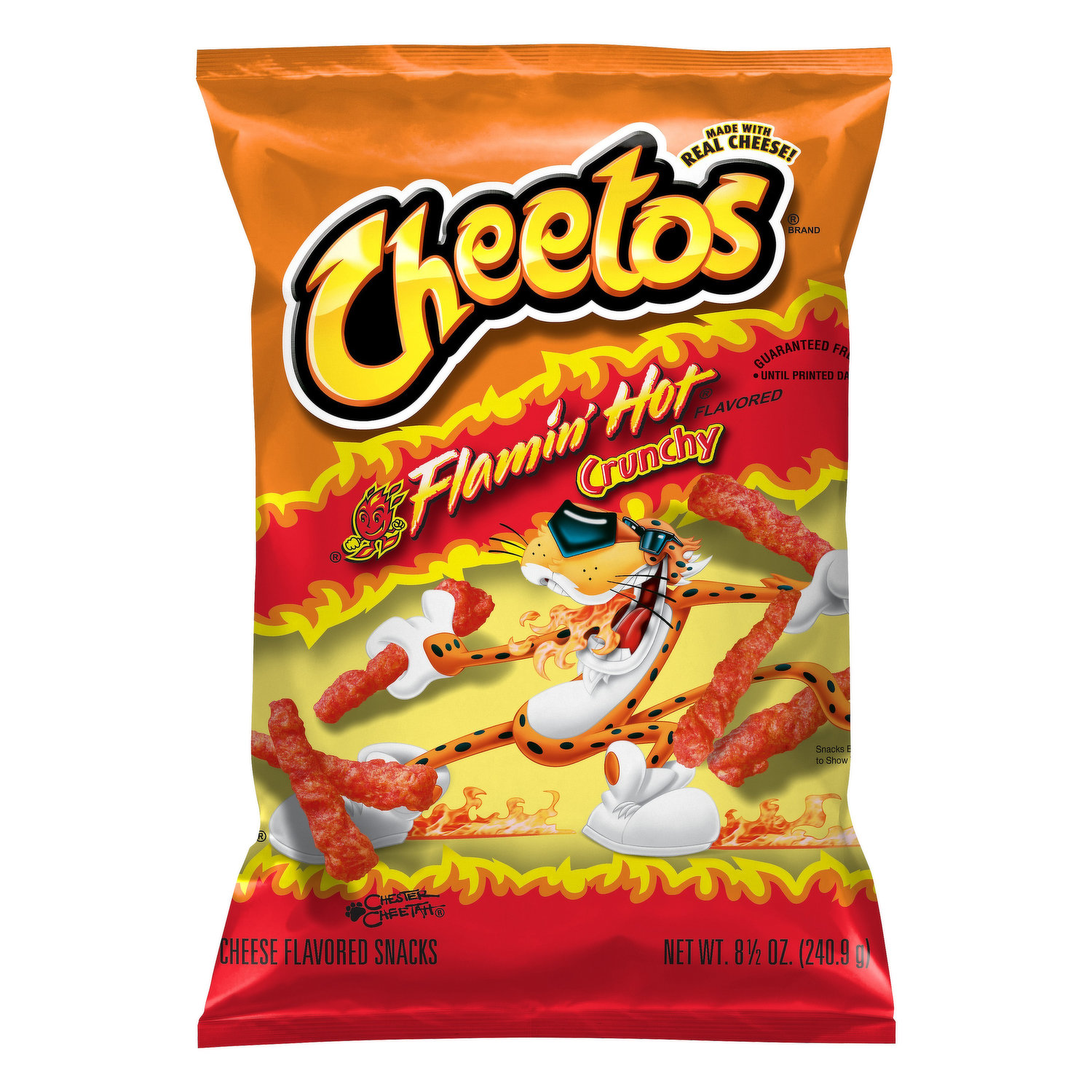 CHESTERS Fries Flamin Hot Corn & Potato Snacks Plastic Bag - 1 OZ - Vons