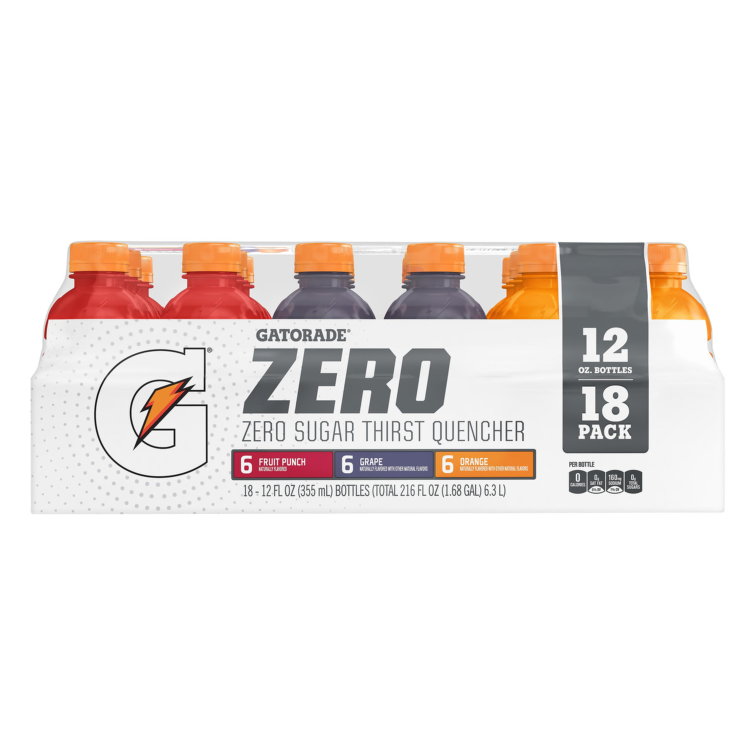 Gatorade Thirst Quencher, Zero Sugar, 18 Pack - Super 1 Foods