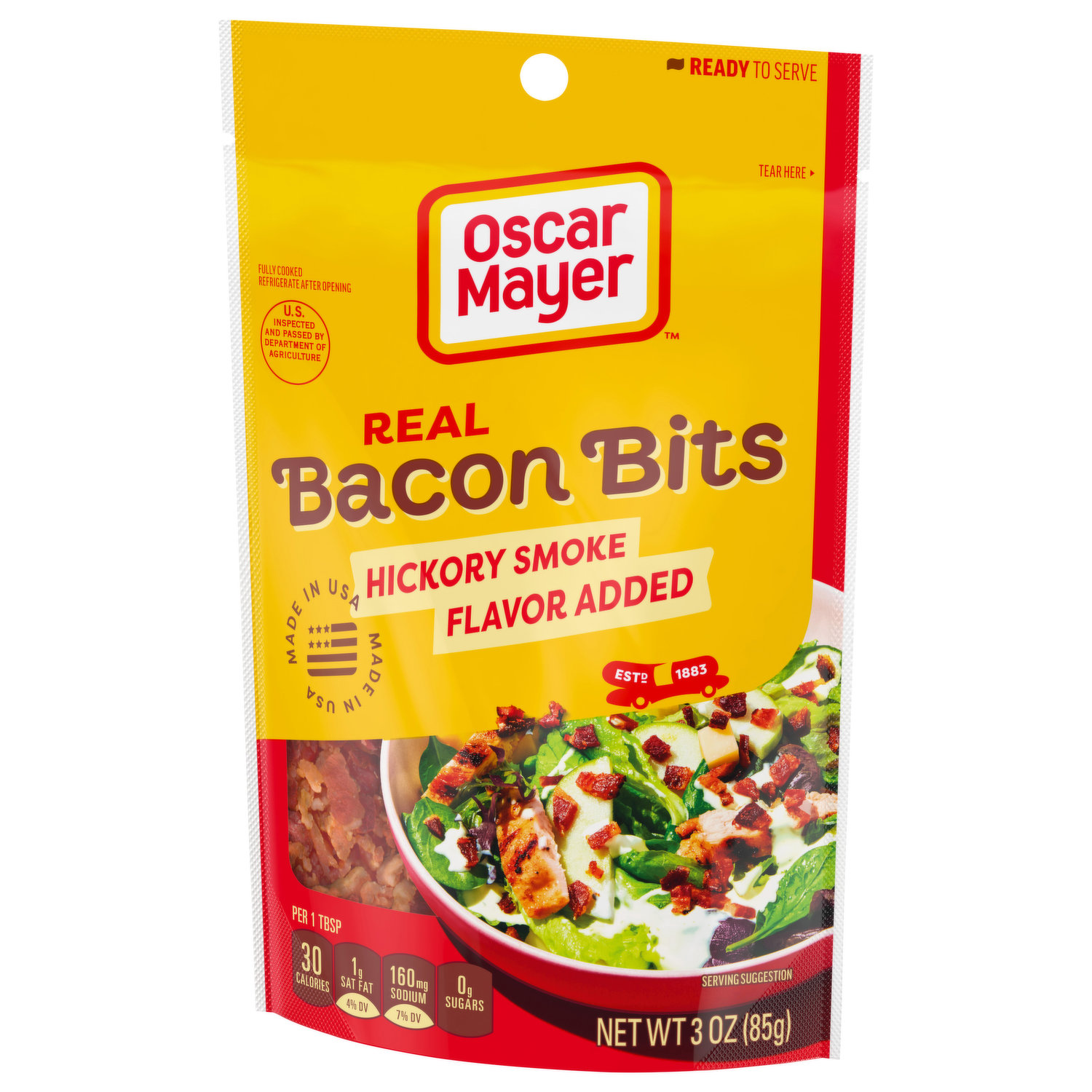 Oscar Mayer Turkey Bacon Bits 4 oz Allergy and Ingredient Information