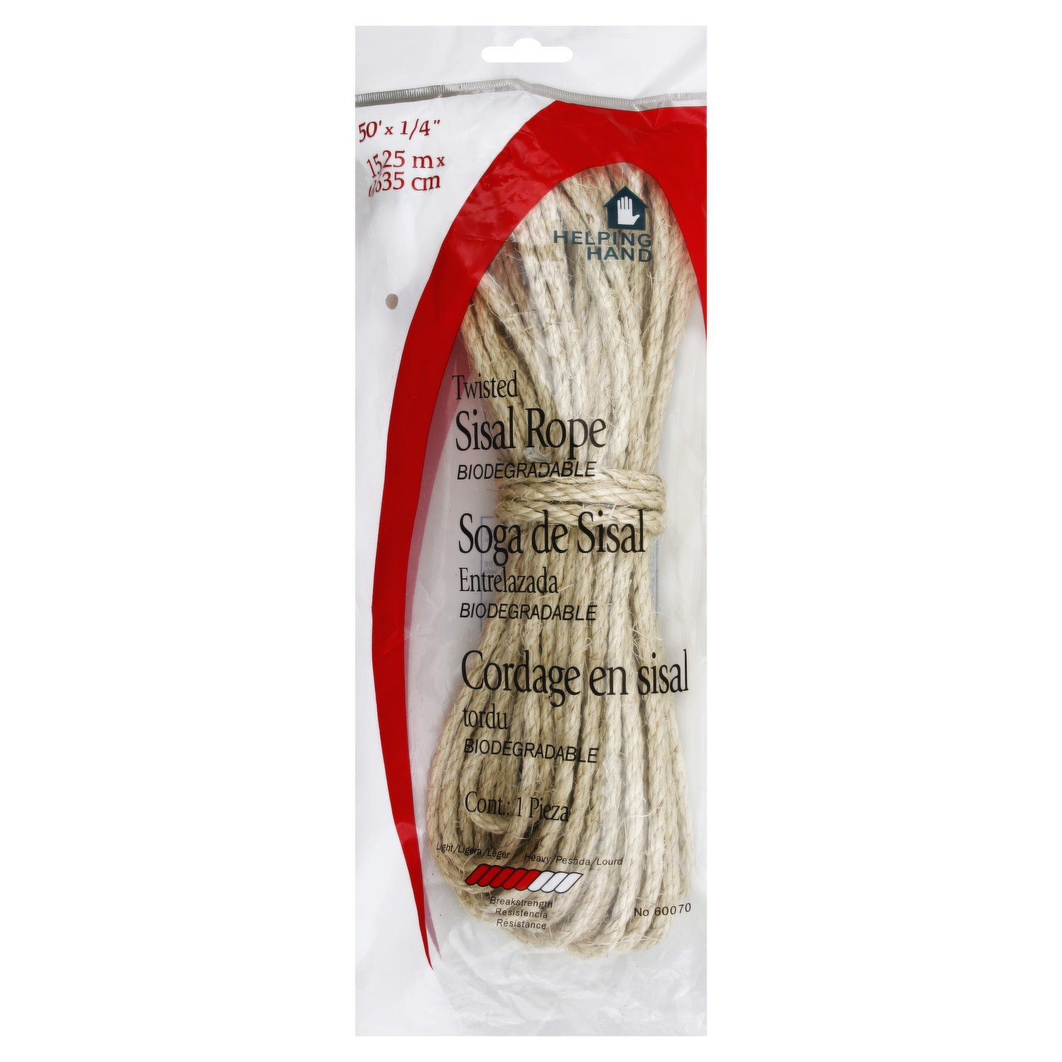 Sisal Rope, 1/2 x 50' 