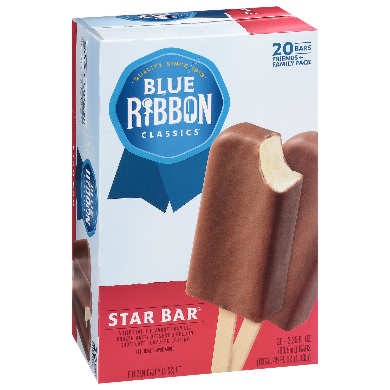 Blue Ribbon Classics Frozen Dairy Dessert, Star Bar, Friends + Family Pack