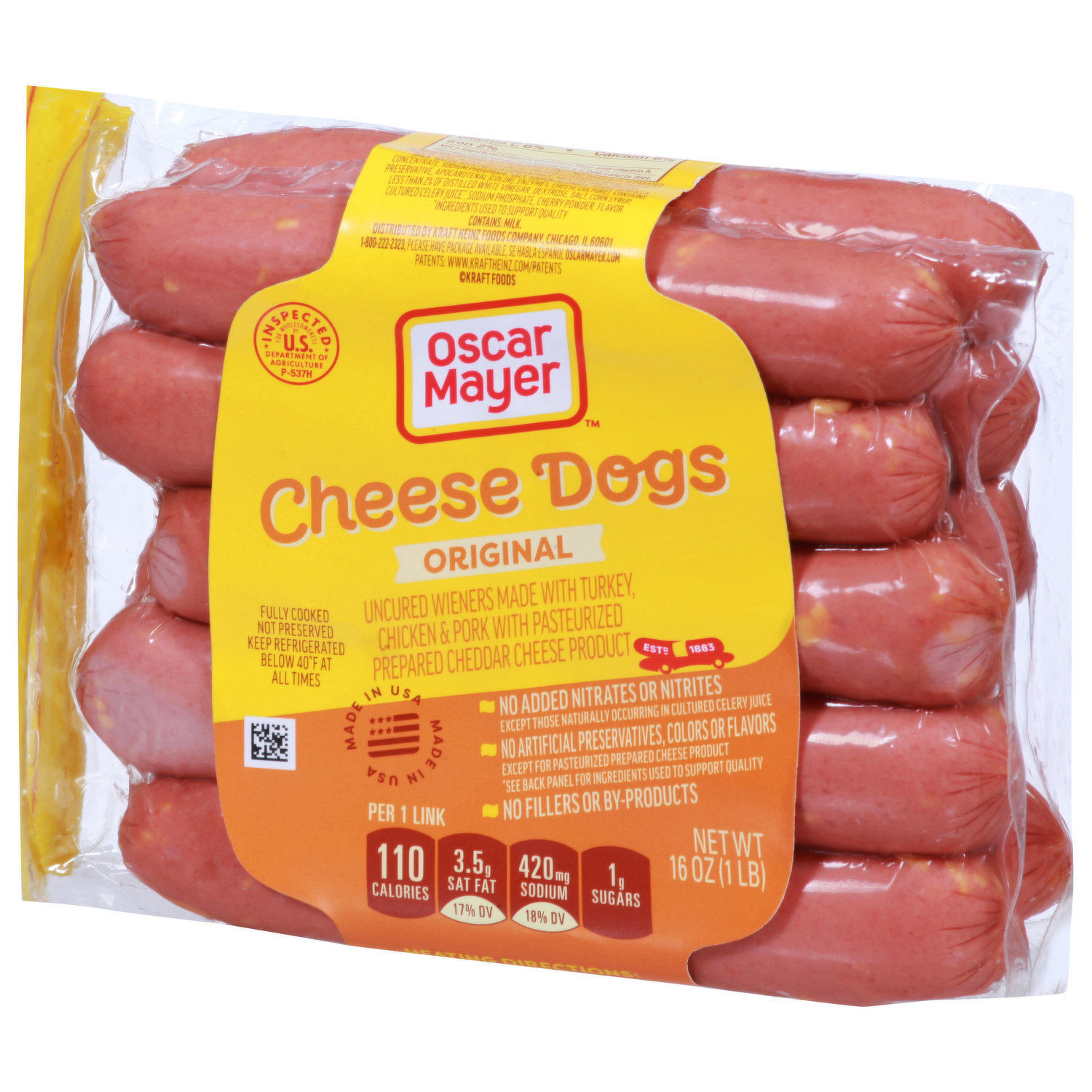 Oscar Mayer Turkey Franks, Original, Uncured 16 Oz