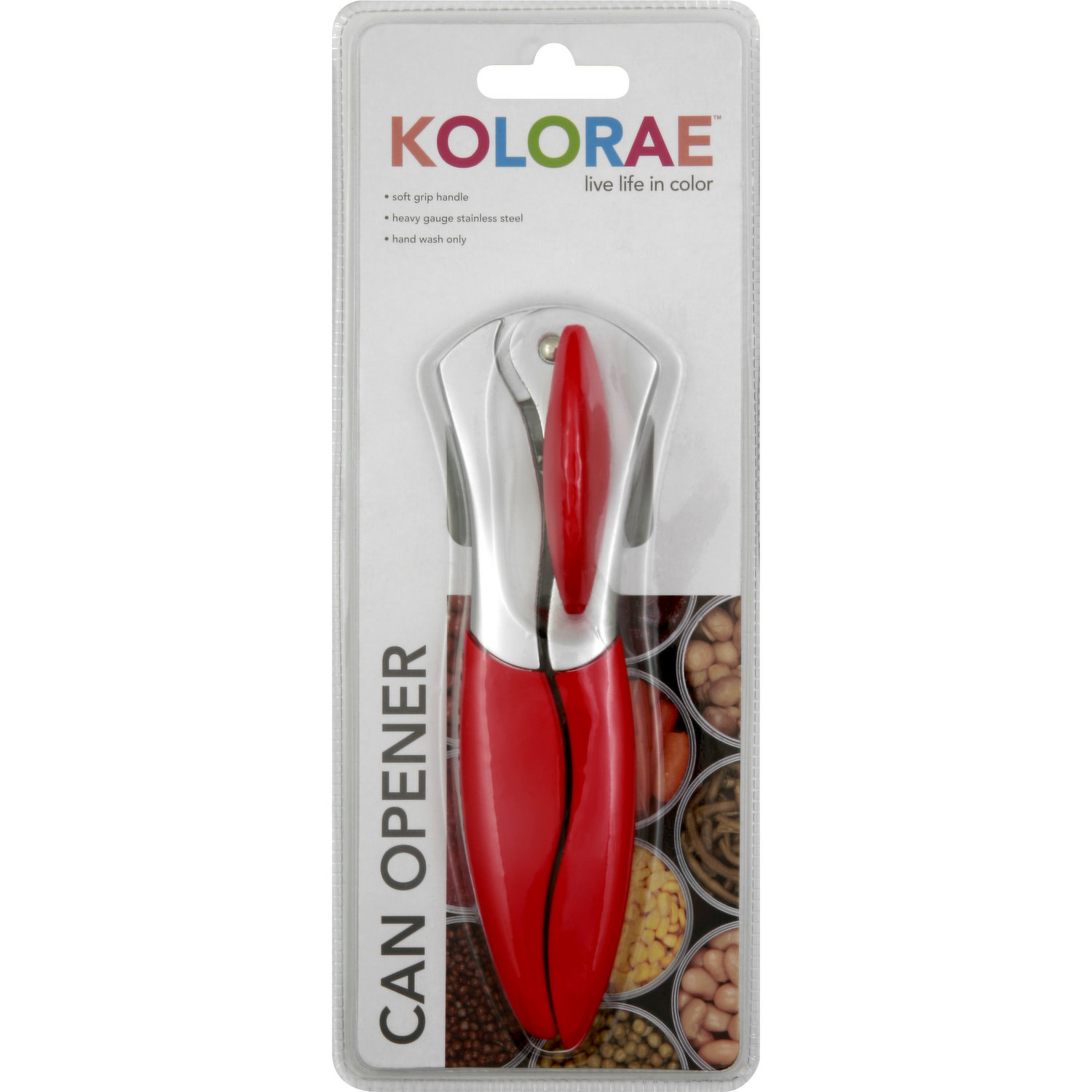 Colour Works Can Opener, Red, Soft Grip