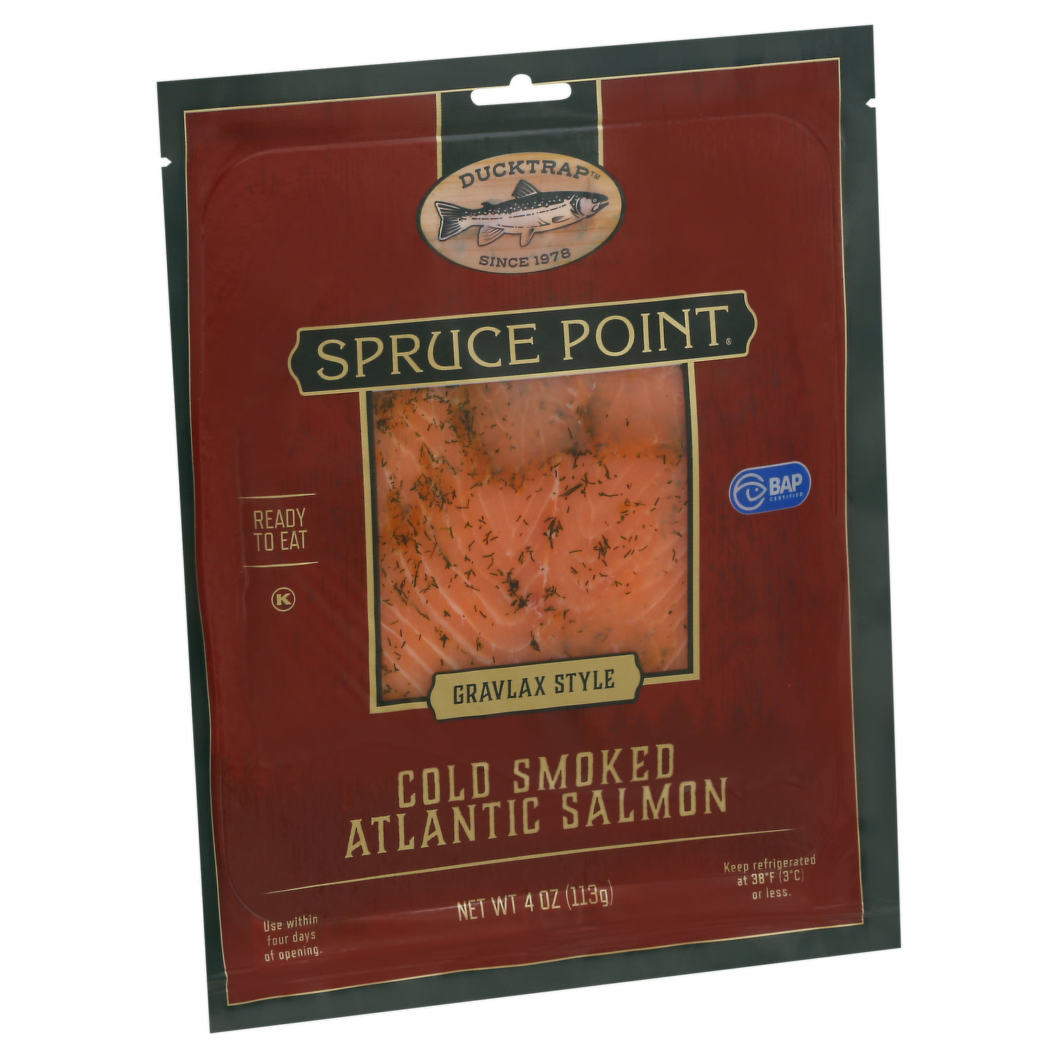 Ducktrap Spruce Point Smoked Atlantic Salmon, 8 oz - Kroger