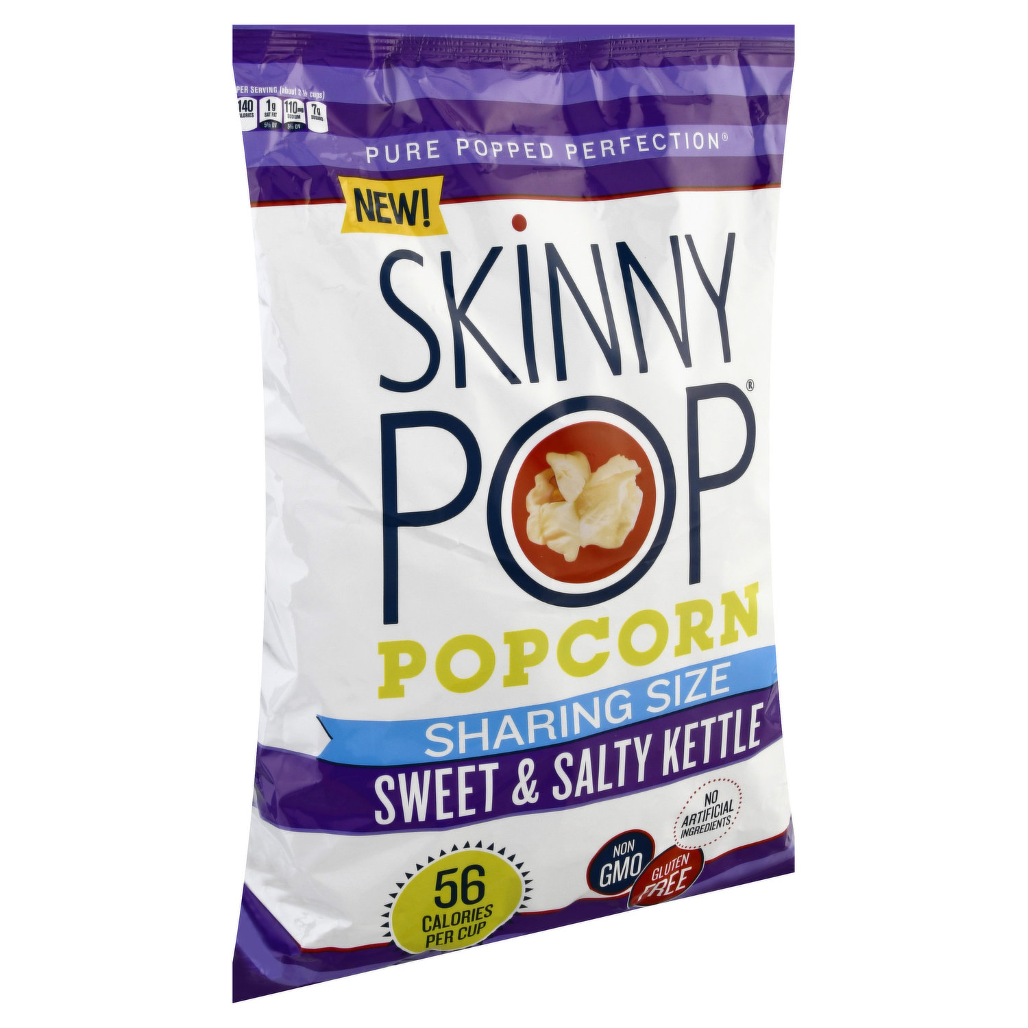 SkinnyPop Sweet & Salty Kettle Popcorn, Gluten Free, Non-GMO