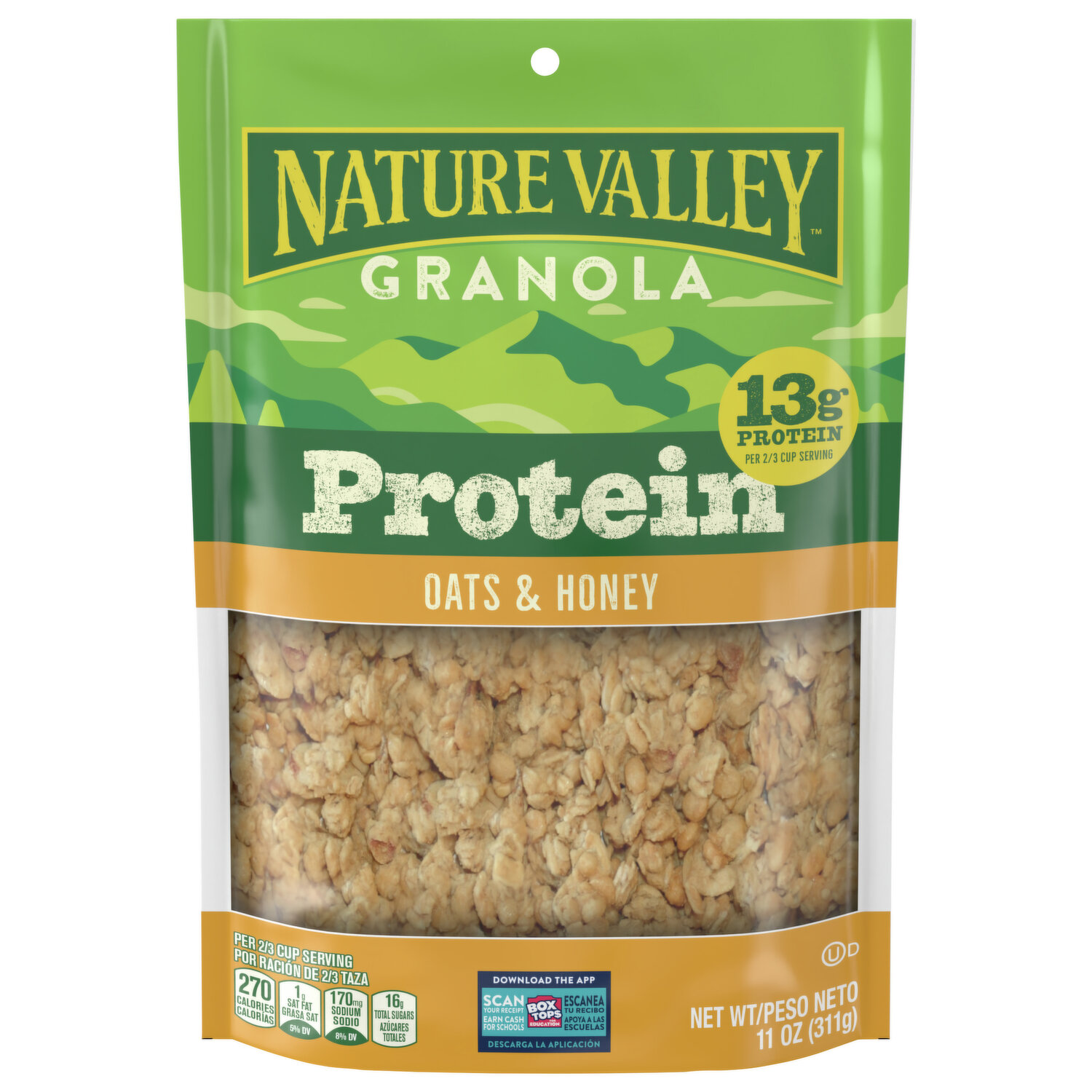 Nature Valley 13g Protein Crunchy Granola - Oats 'N Honey - Shop