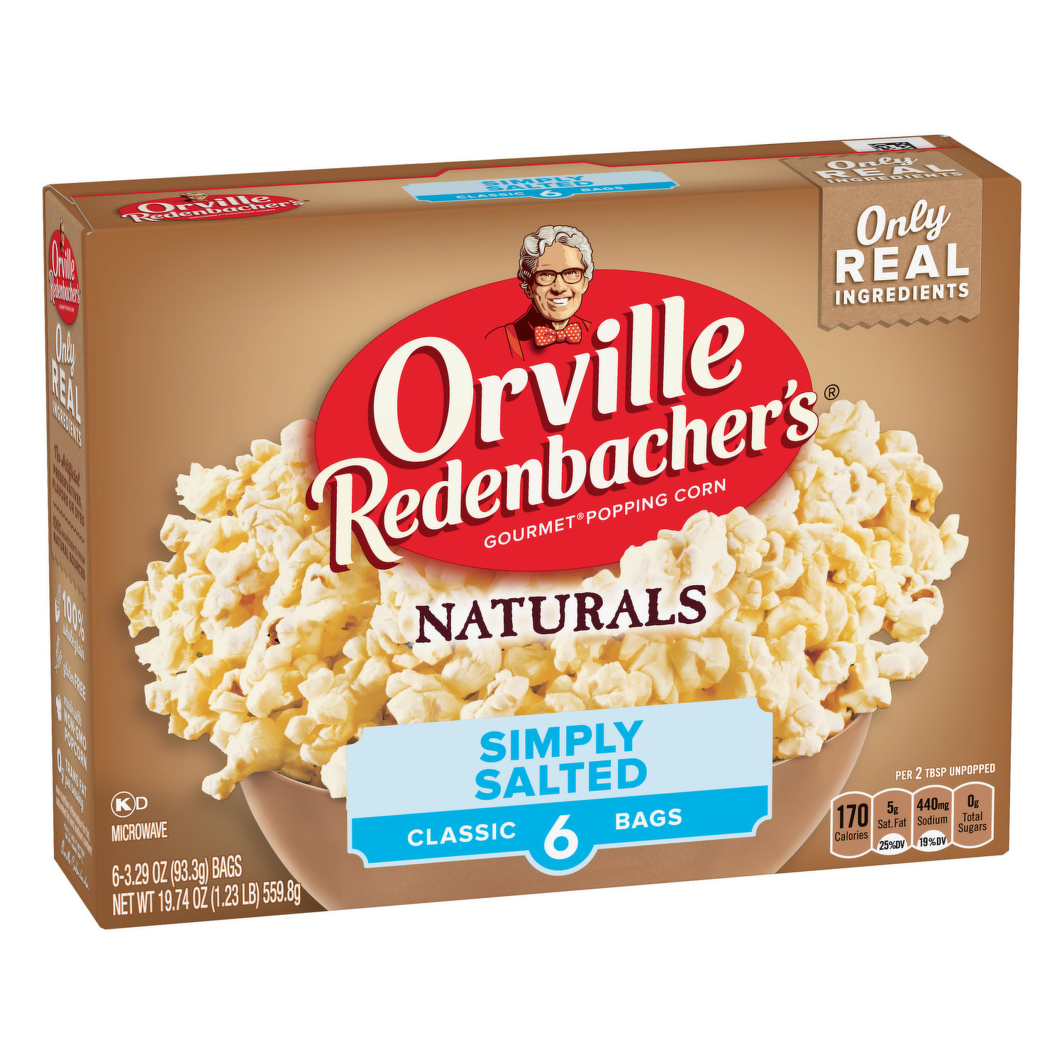 Orville Redenbacher's Popping Corn, Gourmet, Microwave, Naturals, Simply  Salted - FRESH by Brookshire's