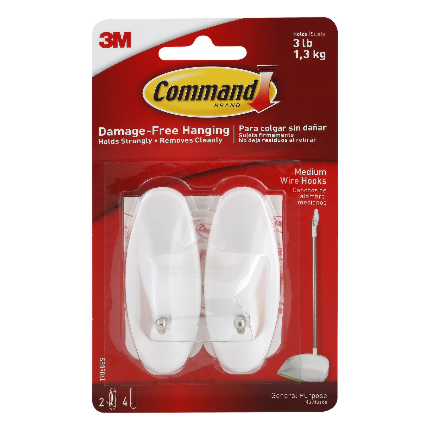 Command Wire Hooks, Medium - Brookshire's