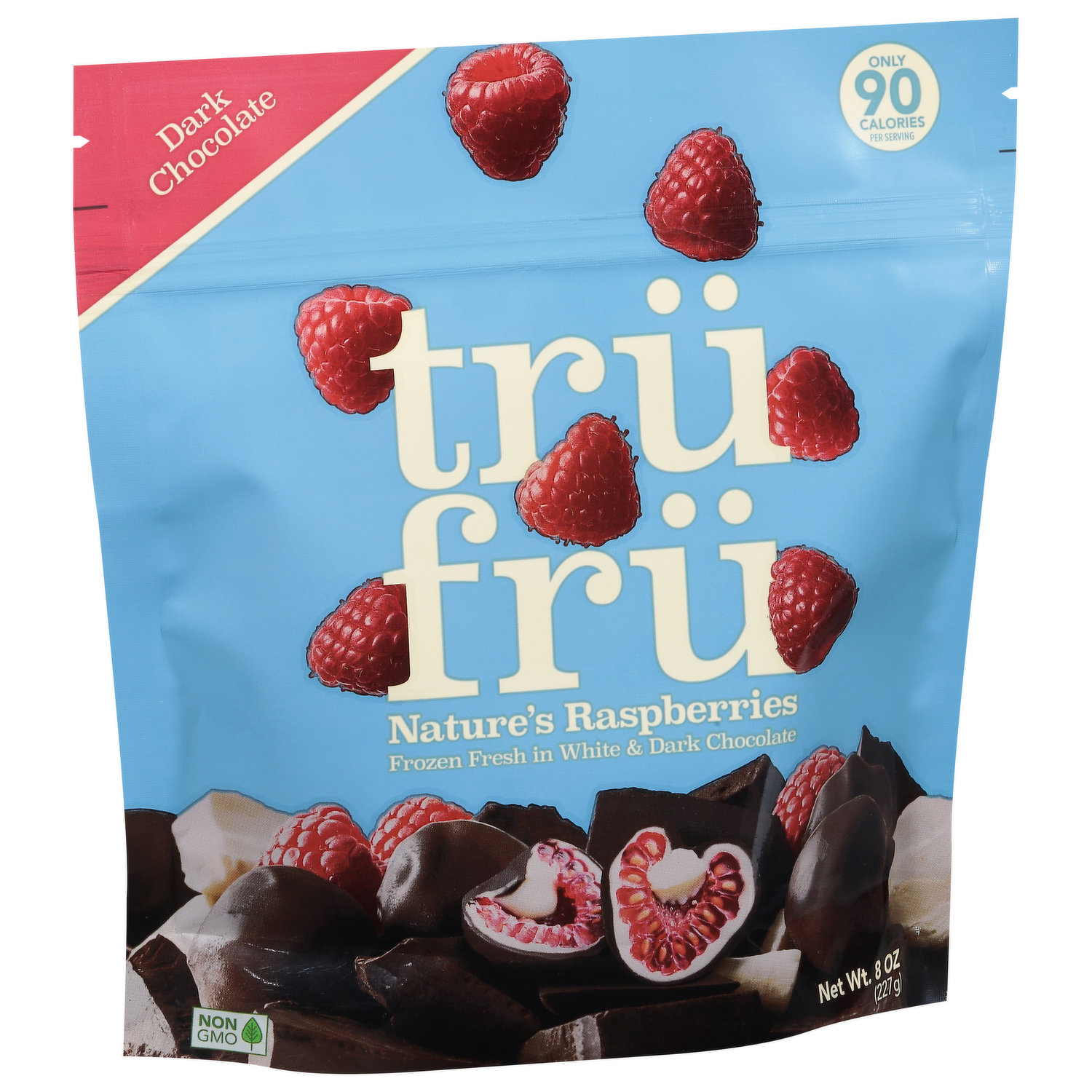 Tru Fru White And Milk Chocolate Frozen Strawberries - 8oz : Target