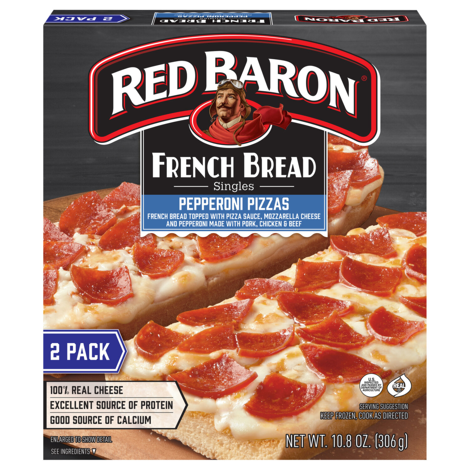 Red Baron Pizza, Classic Crust, Pepperoni