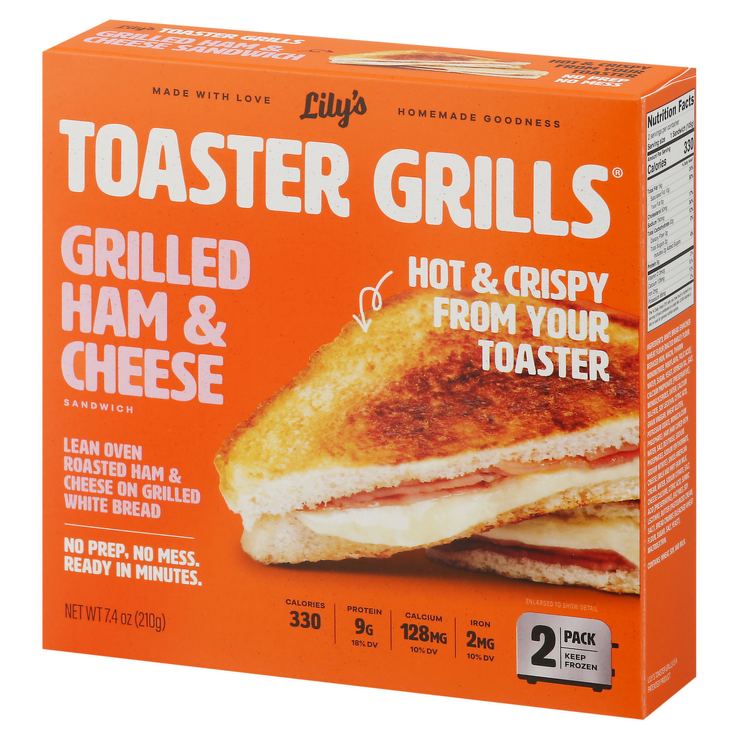 Cheese and ham toast in a sandwich maker, Melissa toaster