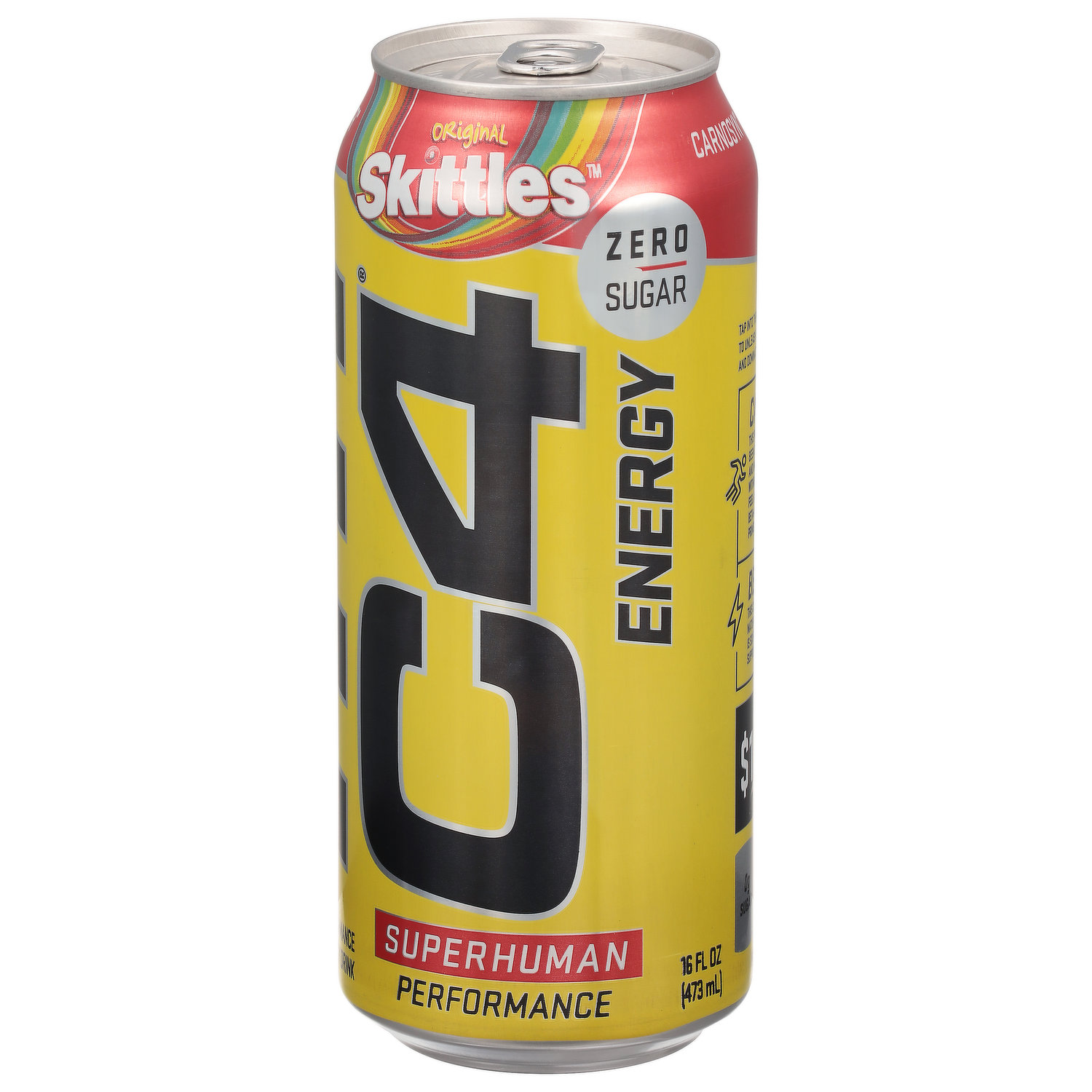 C4 Energy Drink, Zero Sugar, Perfomance, Fruit Punch - Brookshire's