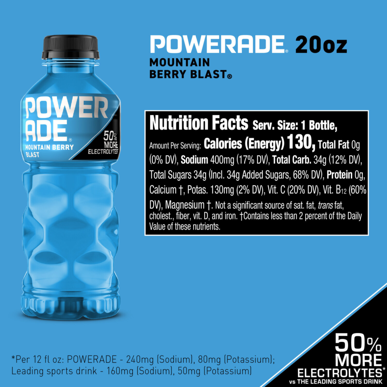 POWERADE Mountain Berry Blast Bottle 28 fl oz