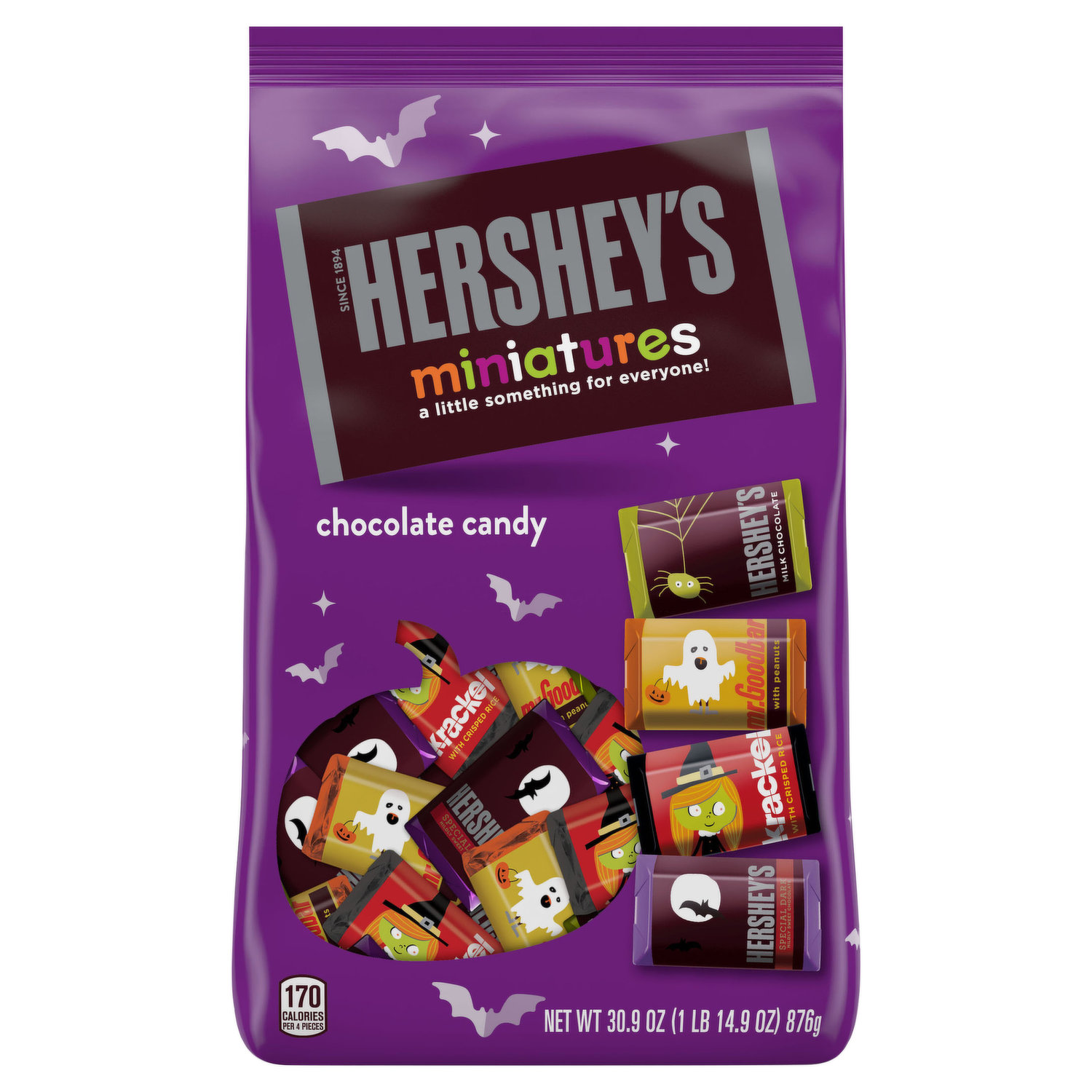 HERSHEY'S, KIT KAT® and REESE'S Assorted Milk Chocolate Full Size,  Fundraise, Individually Wrapped Candy Bars Bulk Variety Pack, 45 oz (30  Count), Shop