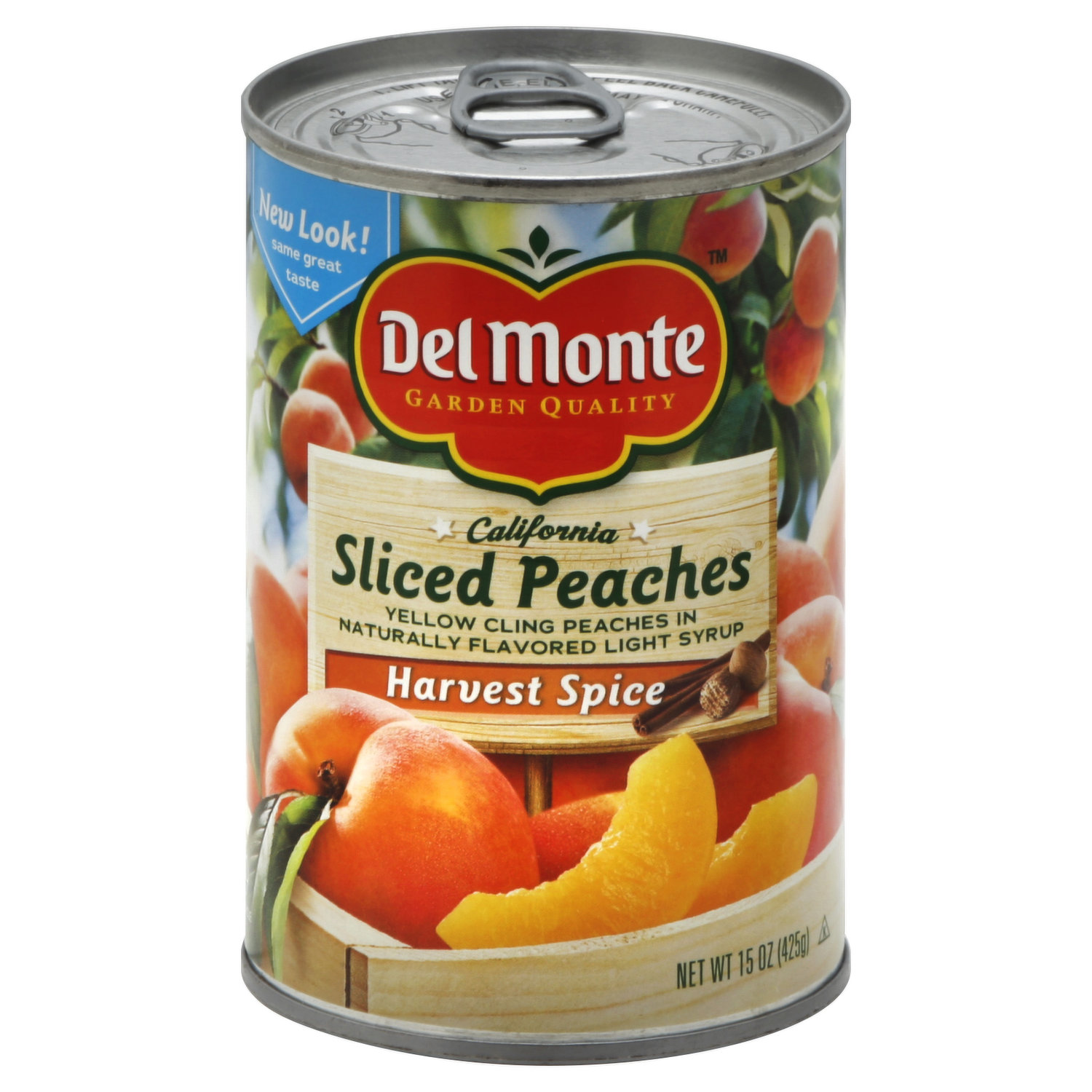 Del Monte Sliced Peaches, Canned Fruit, 15 oz Can 