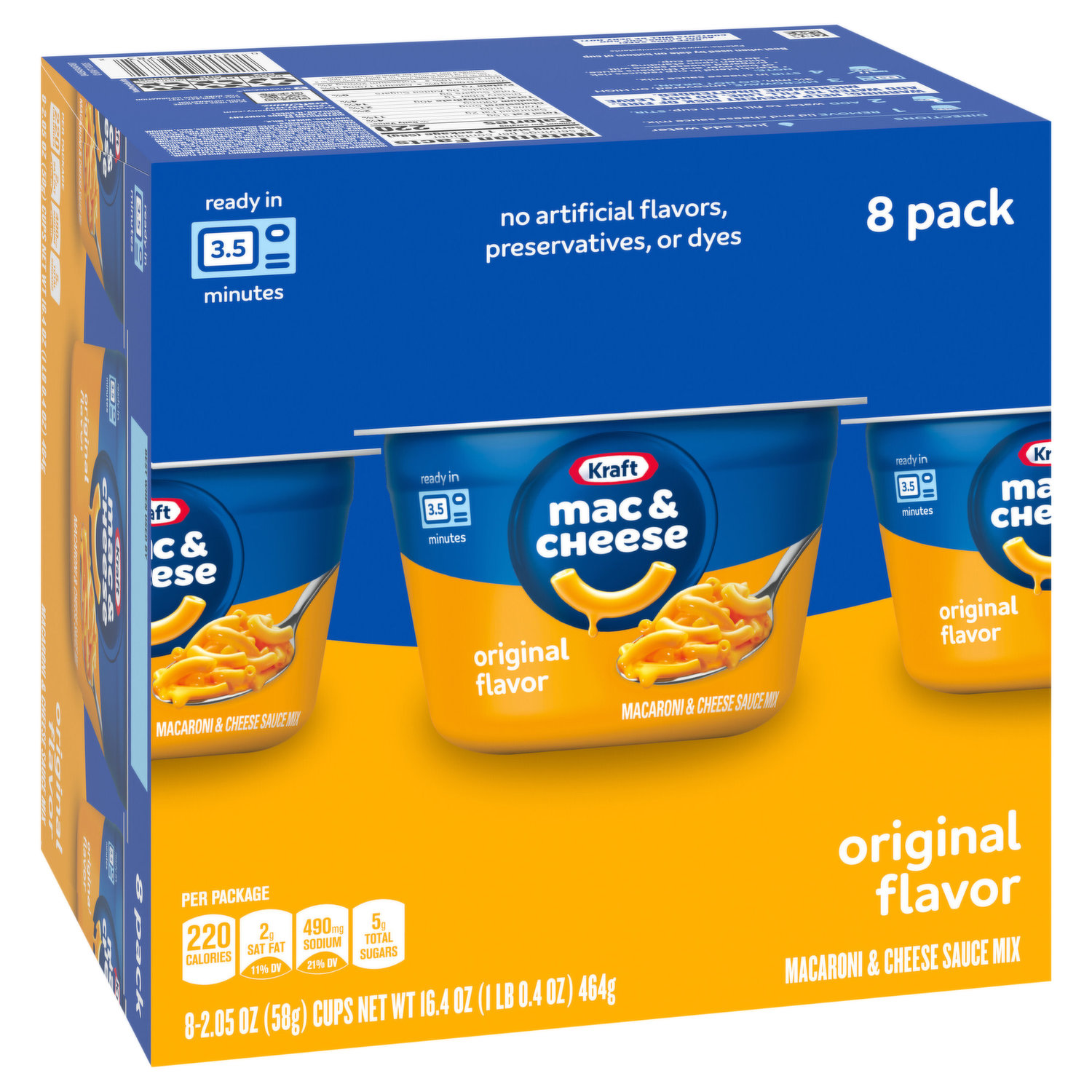 Kraft Macaroni & Cheese Dinner, Spirals, Original Cheese Flavor - 5.5 oz