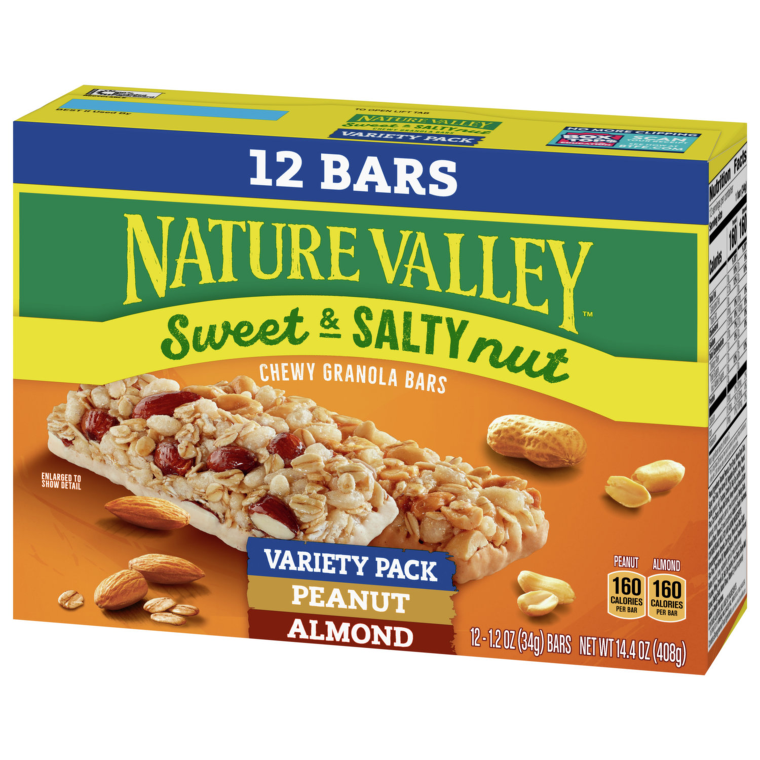 Nature Valley Granola Bars, Chewy, Almond/Dark Chocolate, Peanut & Almond, Peanut, Sweet & Salty Nut, Variety Pack, 15 Pack - 15 pack, 1.2 oz bars