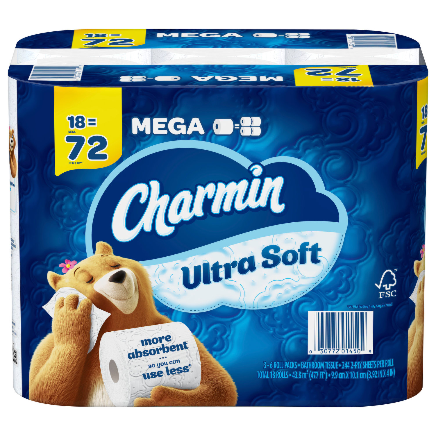 Charmin Ultra Strong Super Mega Roll Toilet Paper, 12 rolls - Foods Co.