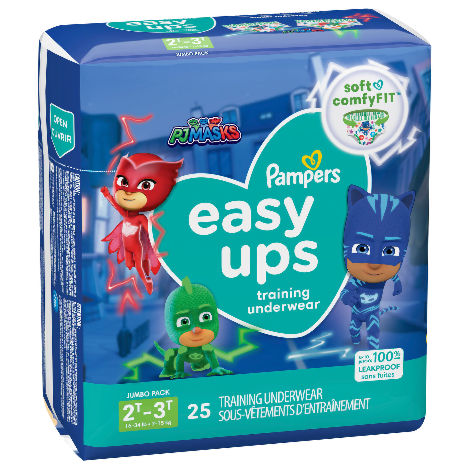 Pampers Training Underwear, 2T-3T (16-34 lb), PJ Masks, Jumbo Pack - Super  1 Foods