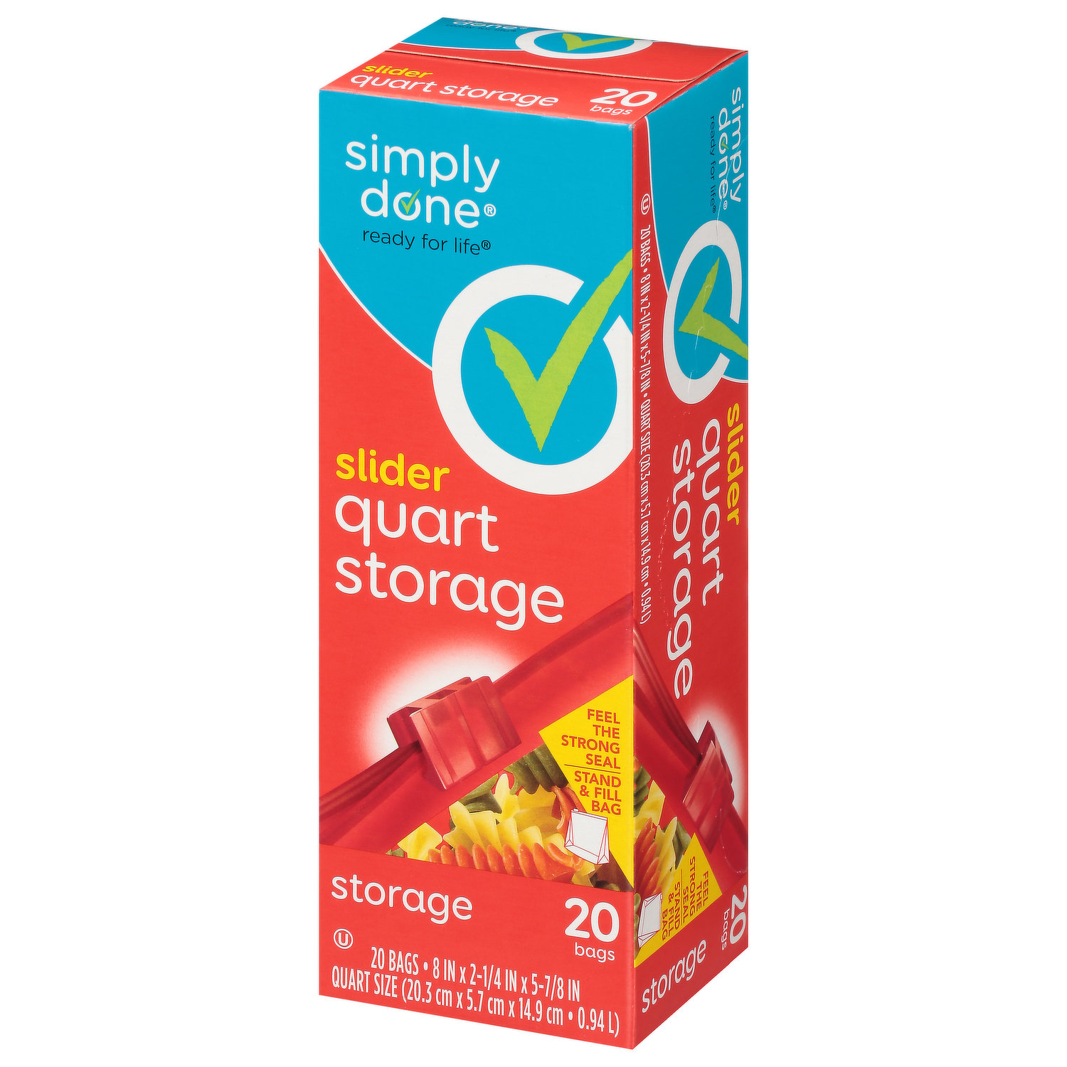 Simply Done Quart Slider Storage Bags (40 ct)