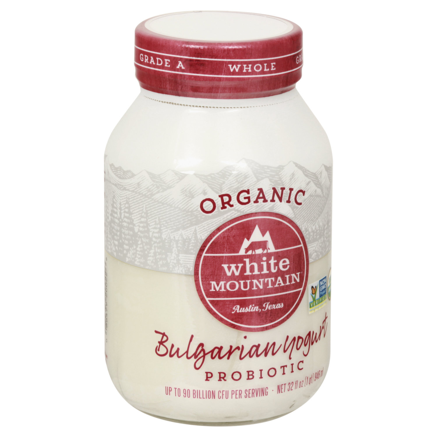 White Mountain Yogurt, Organic, Probiotic Bulgarian