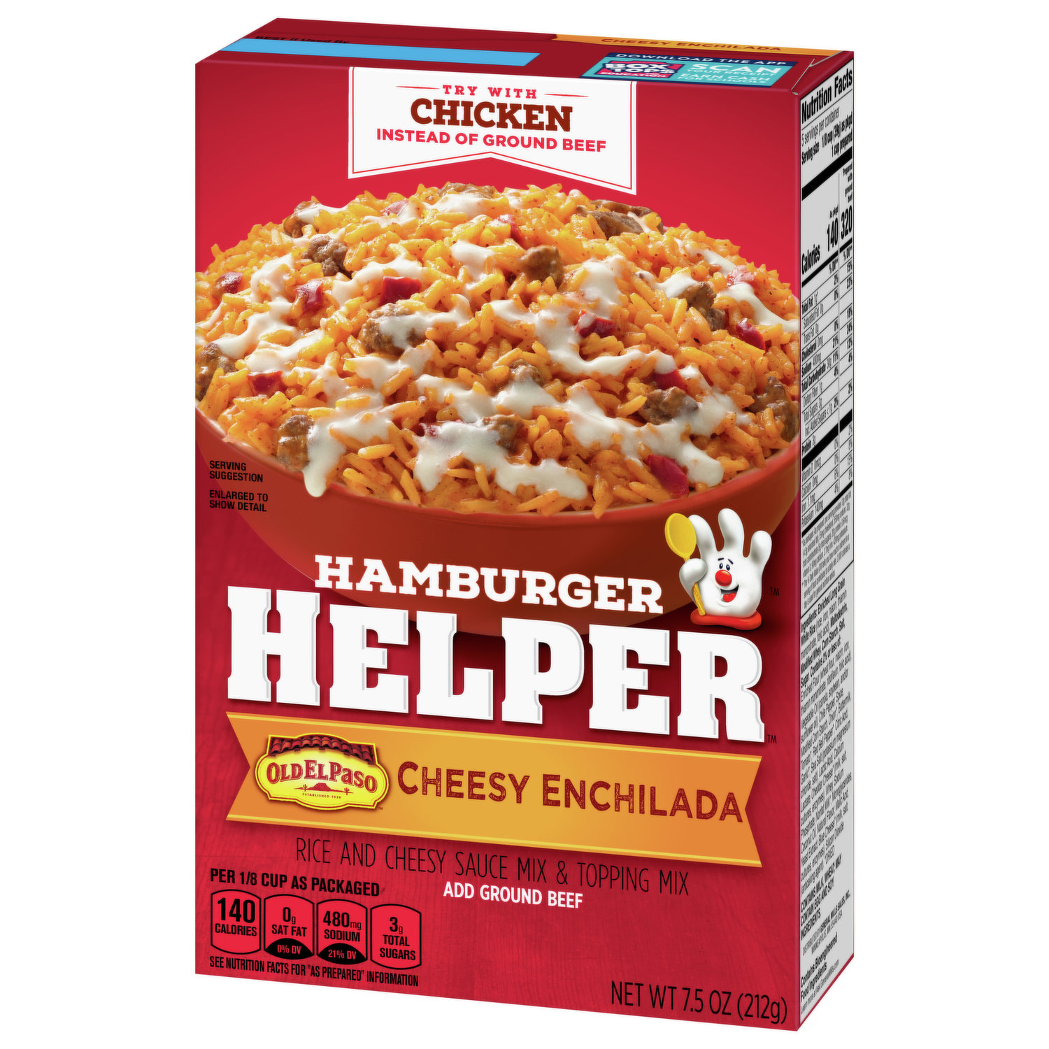 Hamburger Helper Rice And Cheesy Sauce