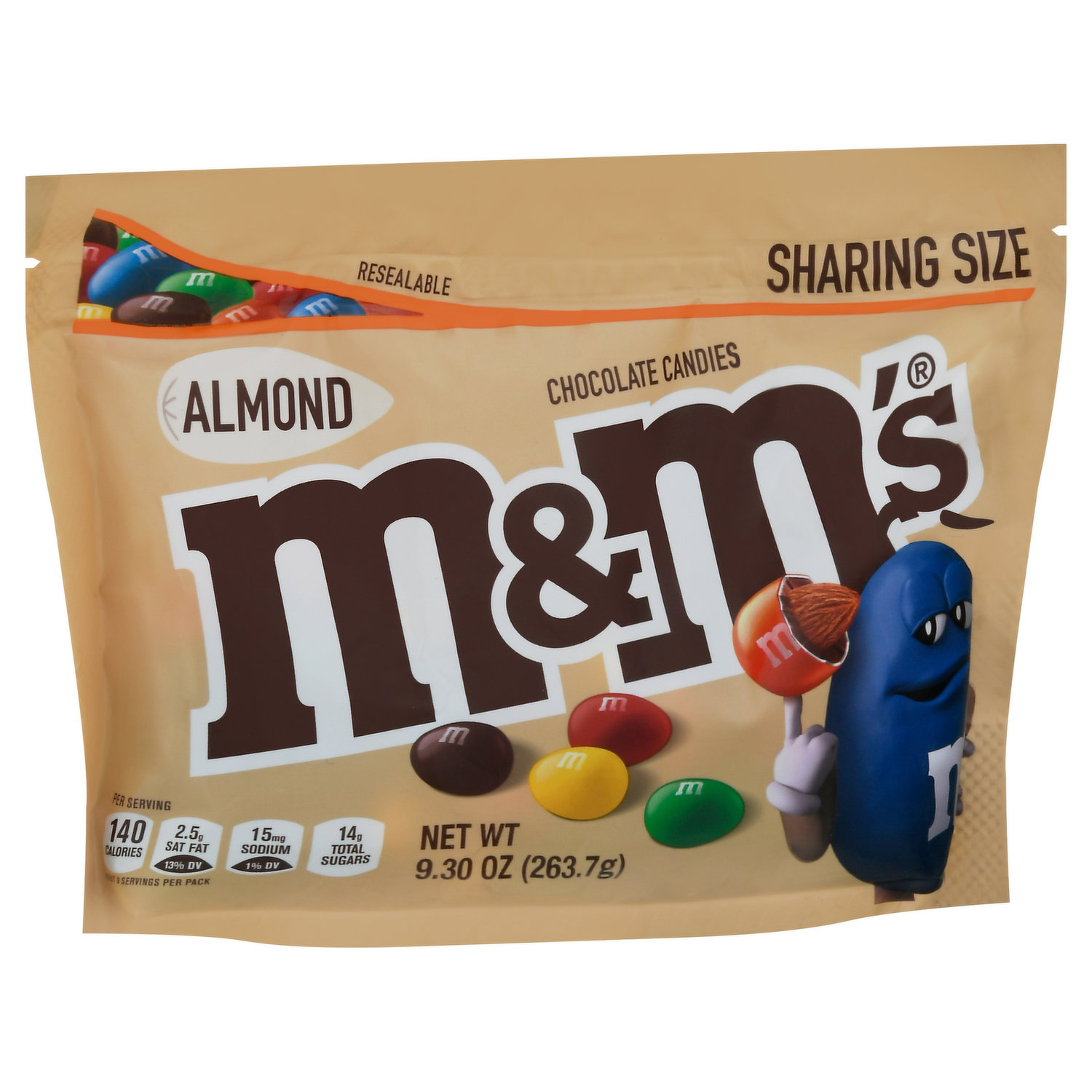 m&m almond