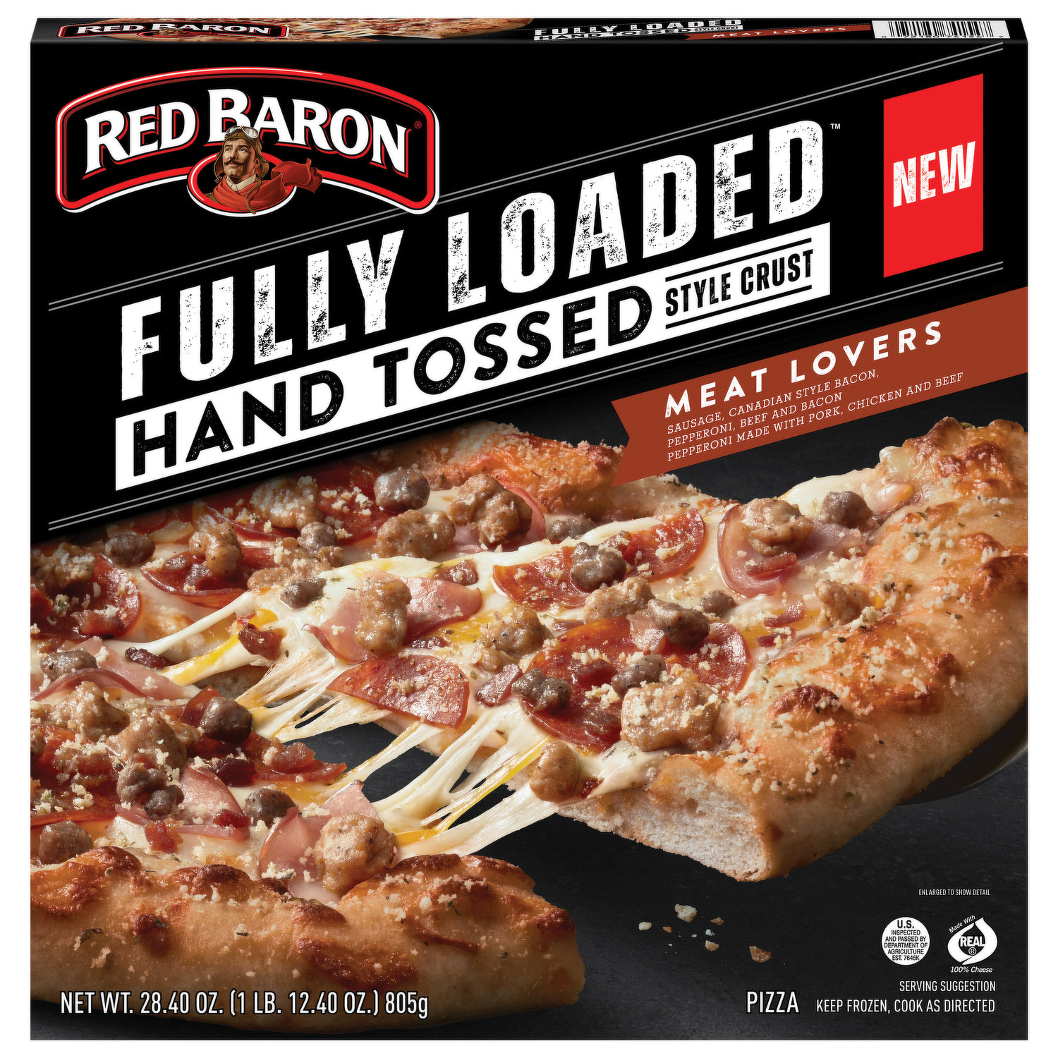 Screamin Sicilian Loaded Pan Pizza, Bessie's Revenge, Pizza