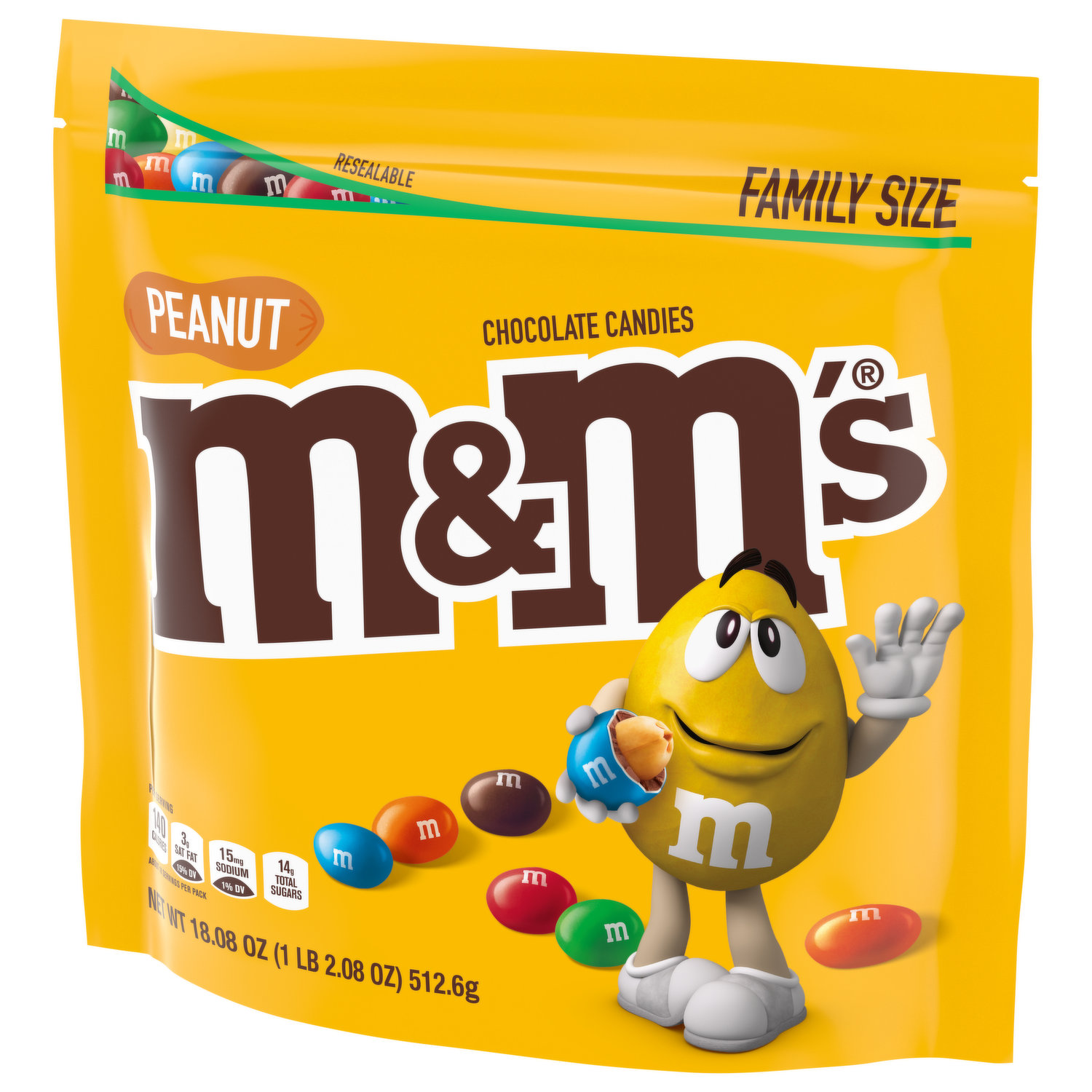 M&M's Peanut Fun Size Bags - 3 lb. - Candy Favorites