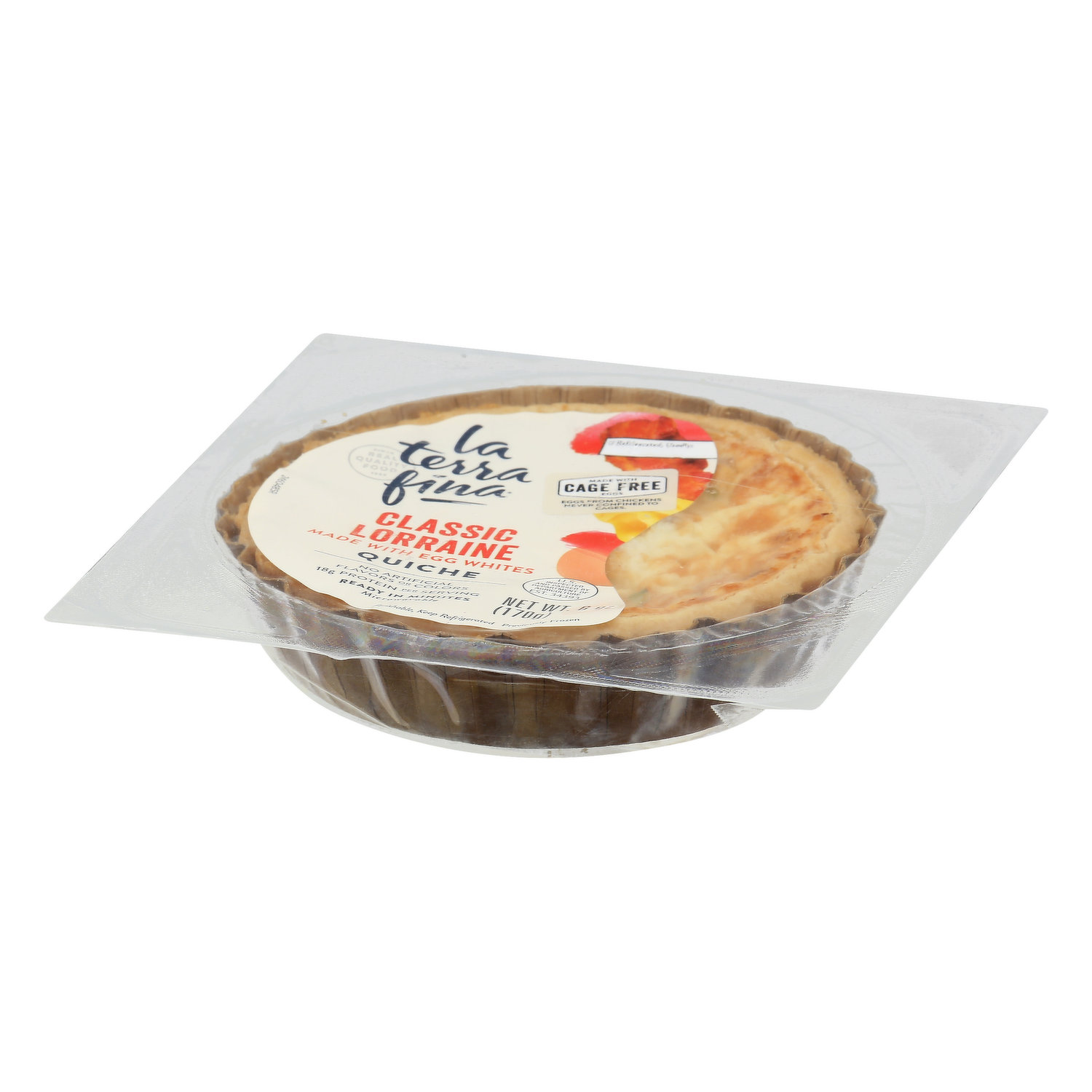 La Terra Fina Classic Quiche Lorraine, Packaged Dish, 23 oz 