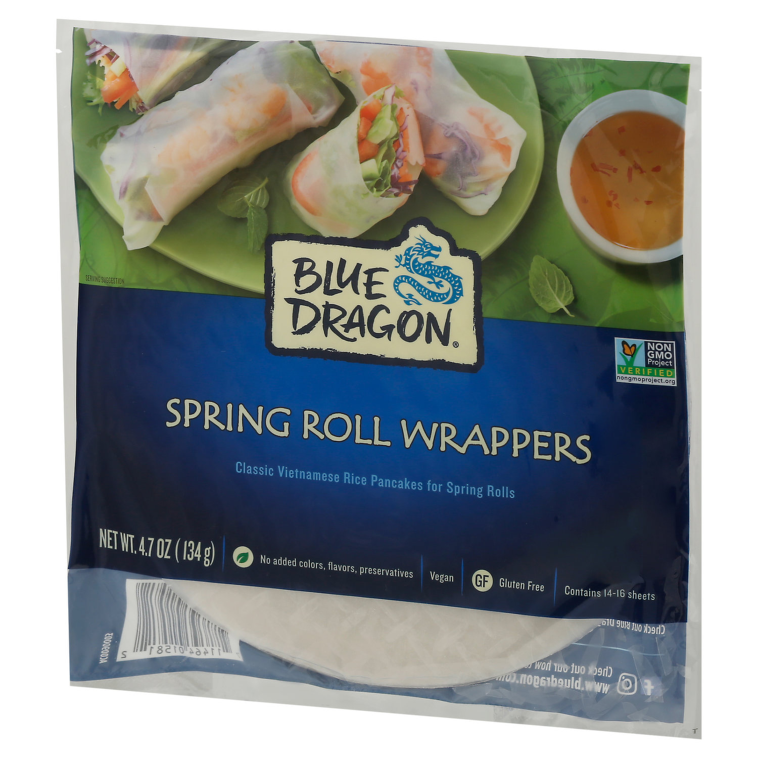 Blue Dragon Vegan Spring Wrappers - 4.7oz/16ct : Target