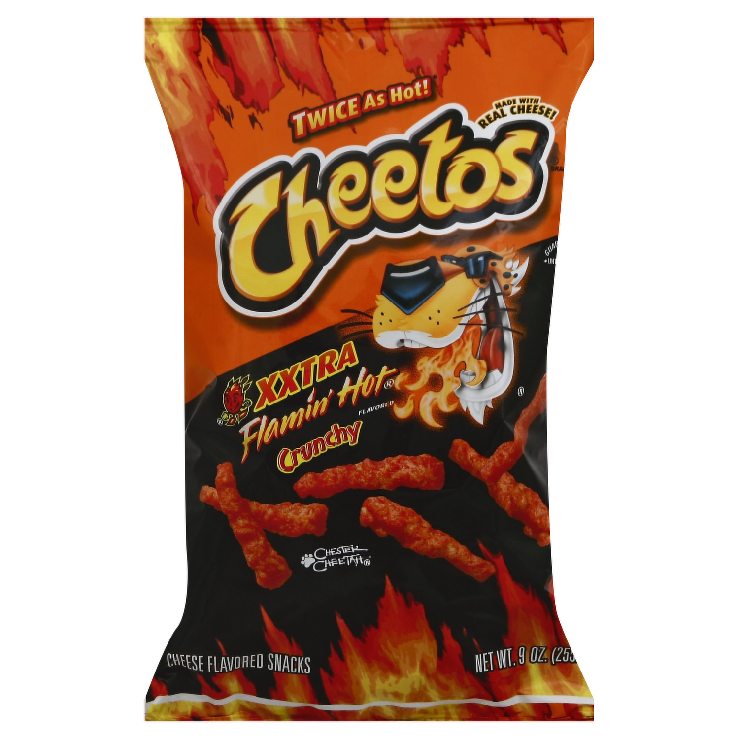 Cheetos Cheese Flavored Snacks XXtra Flamin' Hot Crunchy