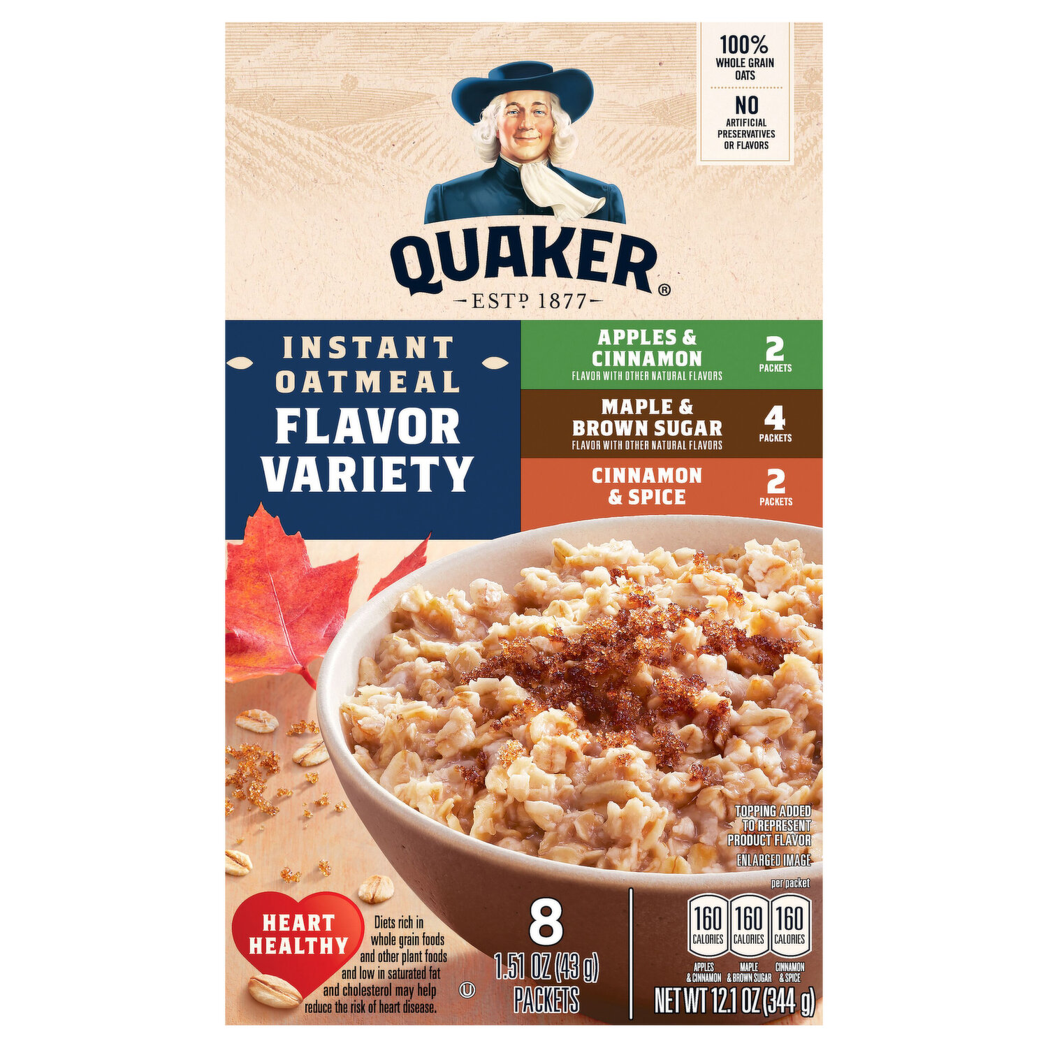 Quaker 100% Wholegrain Whole Rolled Oats