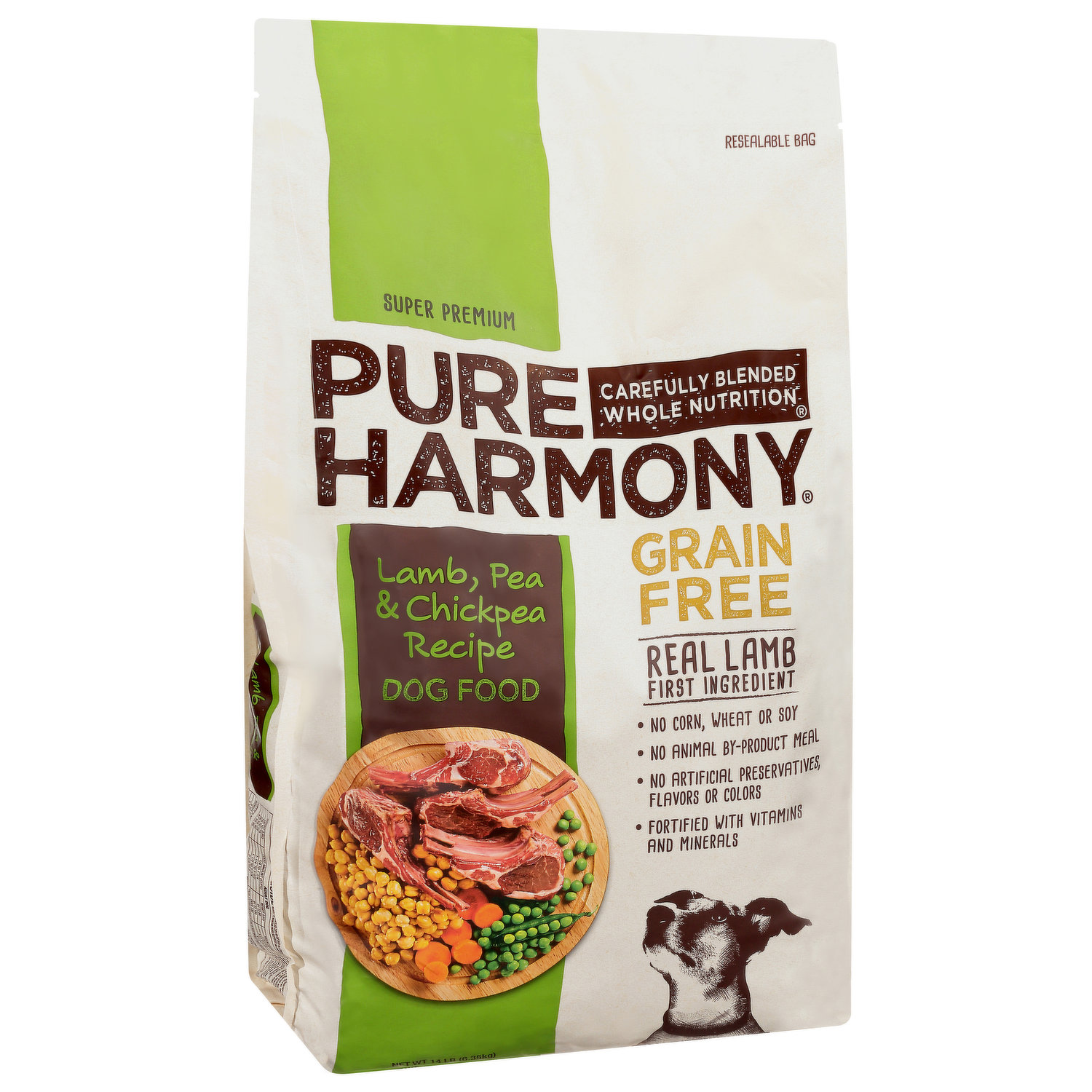 Pure Harmony Dog Food, Super Premium, Grain Free, Lamb, Pea & Chickpea  Recipe - Brookshire's