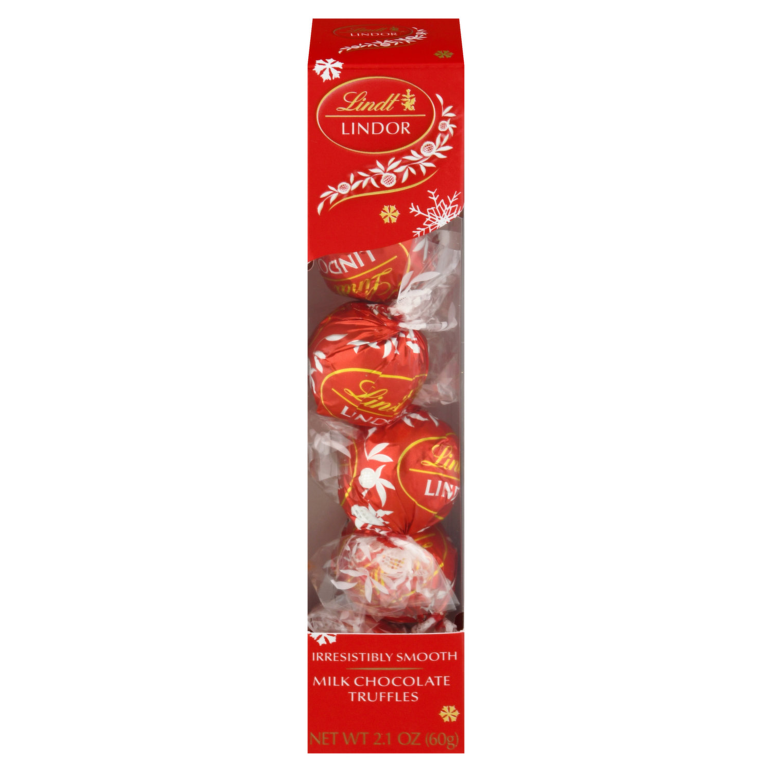 Lindt Truffles, Milk Chocolate, Milk with White - 2 truffles, 0.8 oz