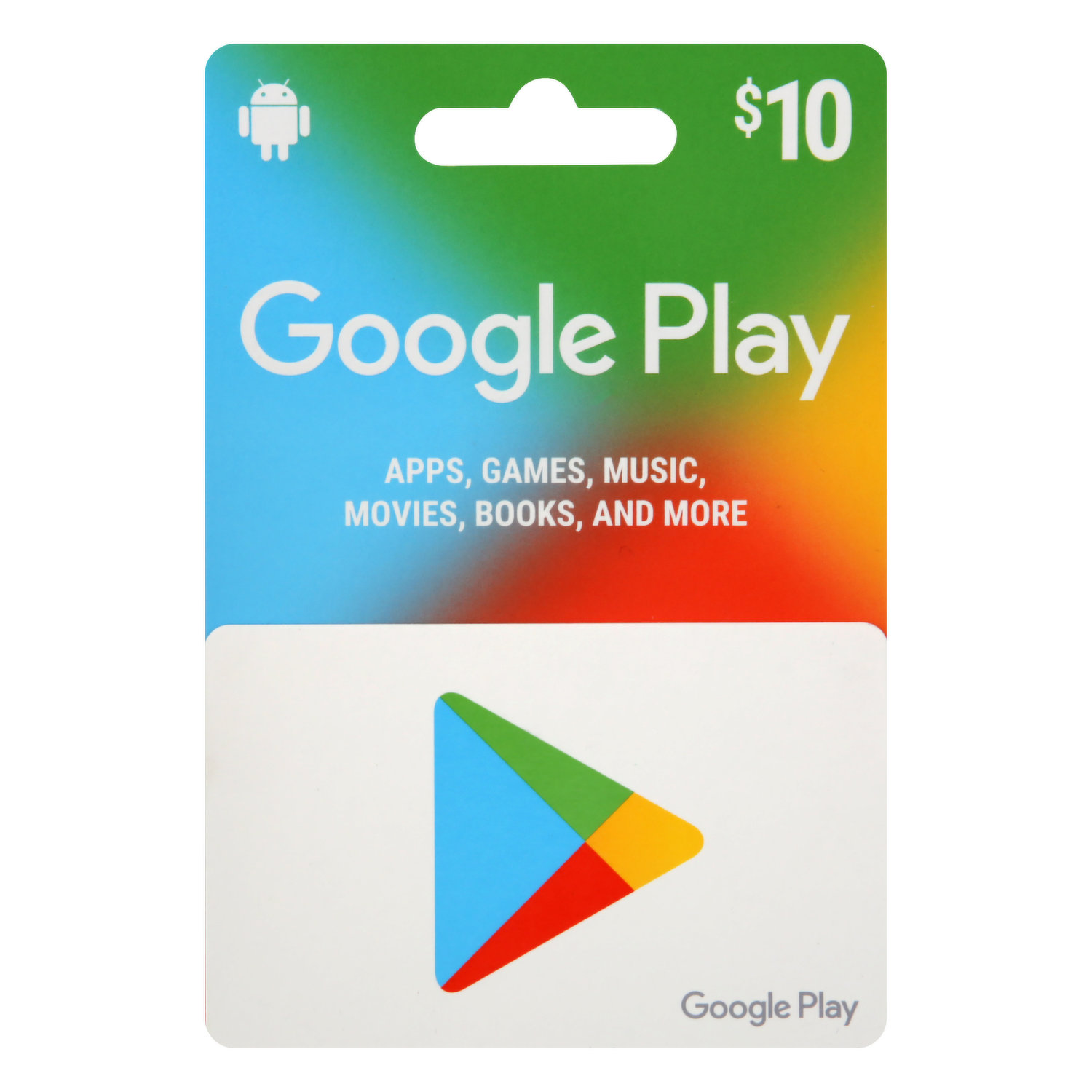 Comprar Cartão Google Play (Gift Card) $10 Dólares USA