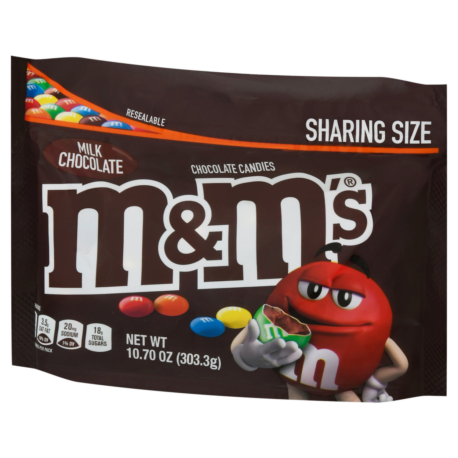 M&M's Milk Chocolate Candy - Family Size 18 oz