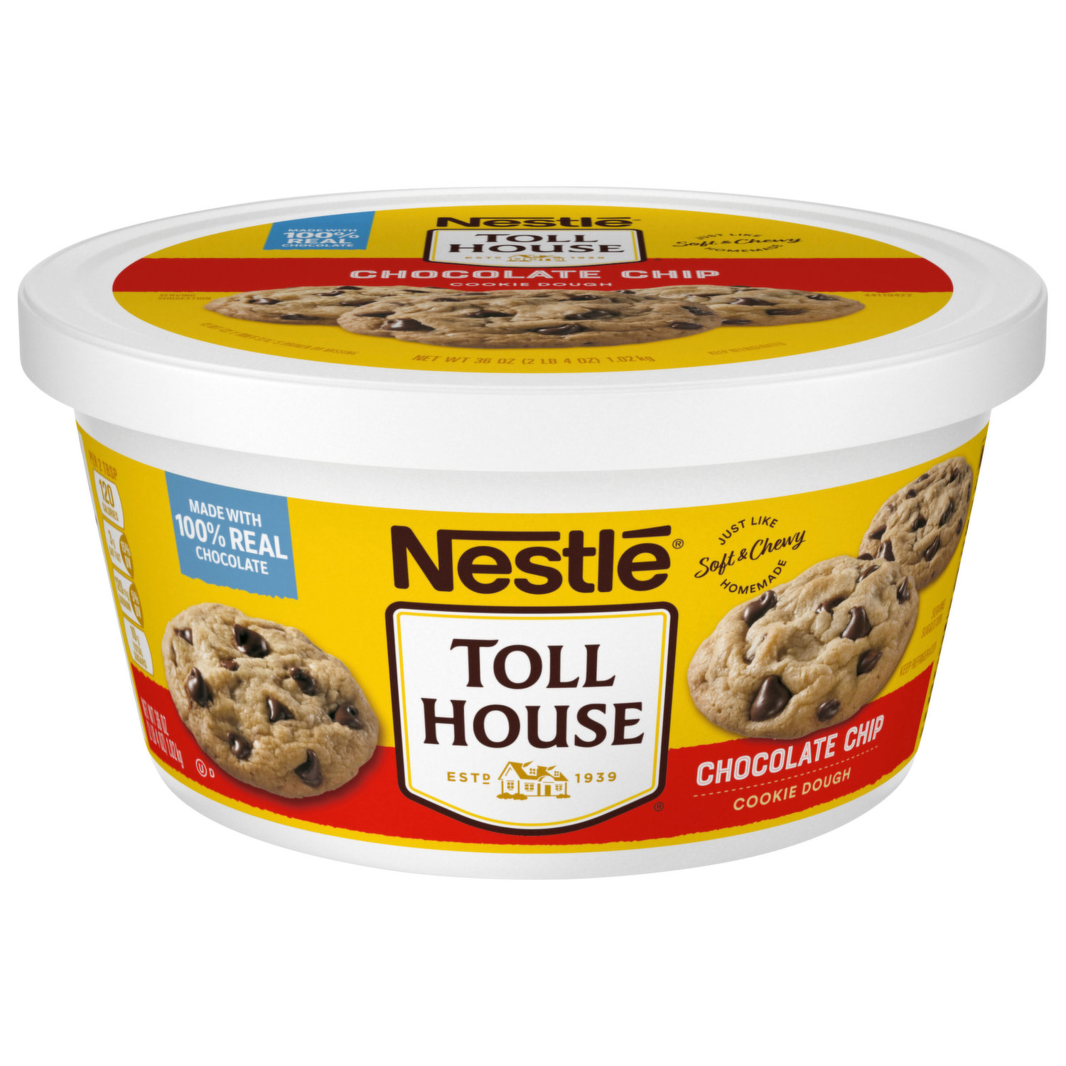 Scoop and bake Cookie DOUGH tub - Chocolate chip cookie Flavor (32oz) -  Hayley Cakes and Cookies Hayley Cakes and Cookies