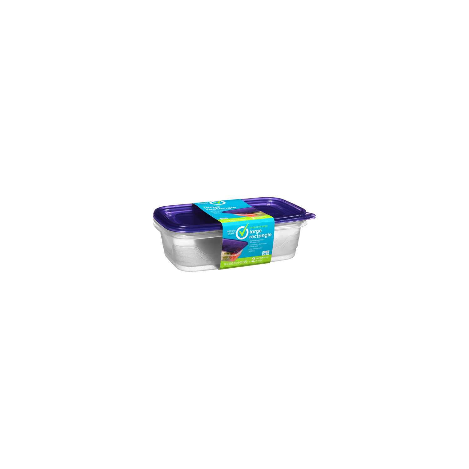 Save on Food Lion Large Rectangle Containers with Lids 9.5 Cup