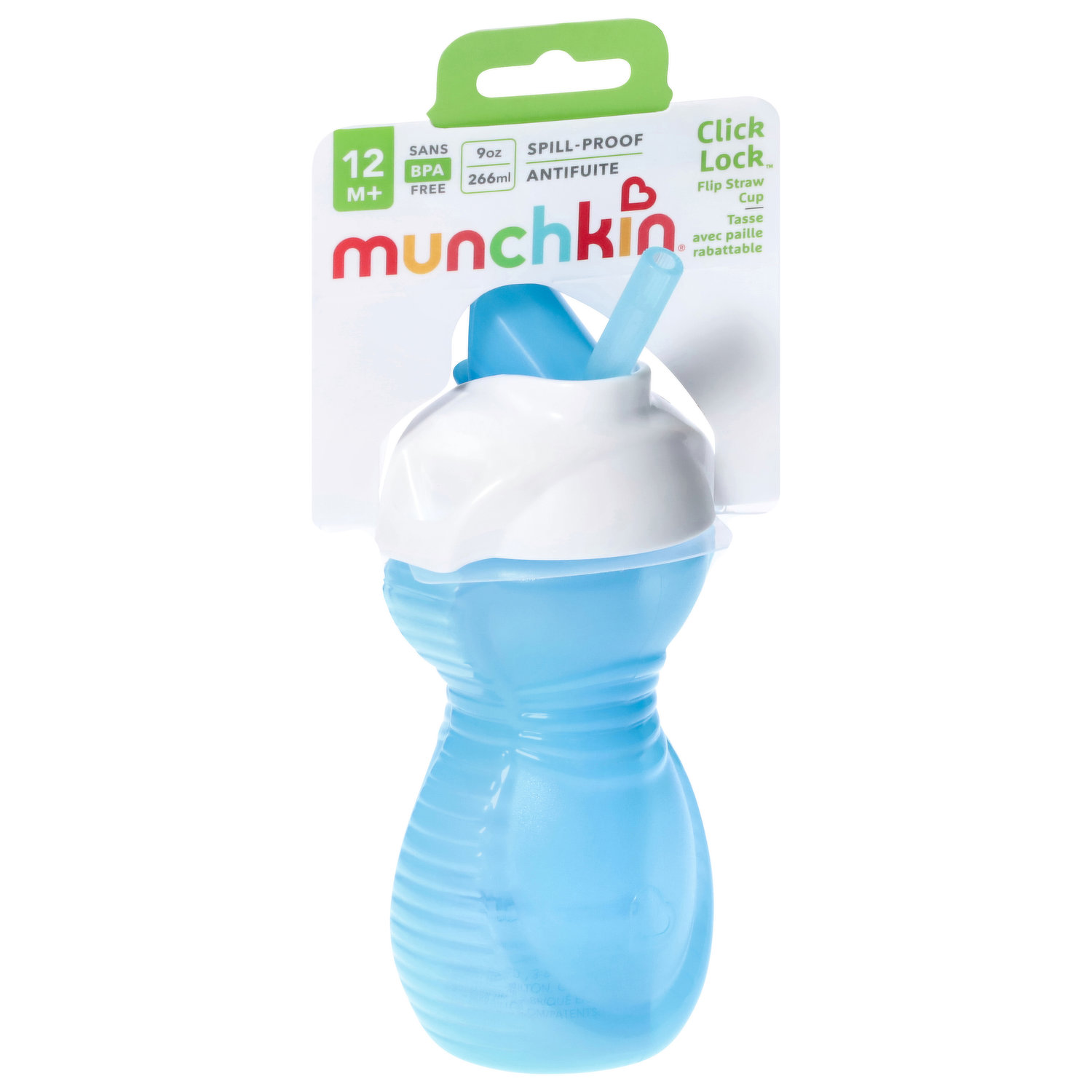 Munchkin Click Lock 9oz Straw Cup, 1 pk (More Colors) - Parents' Favorite